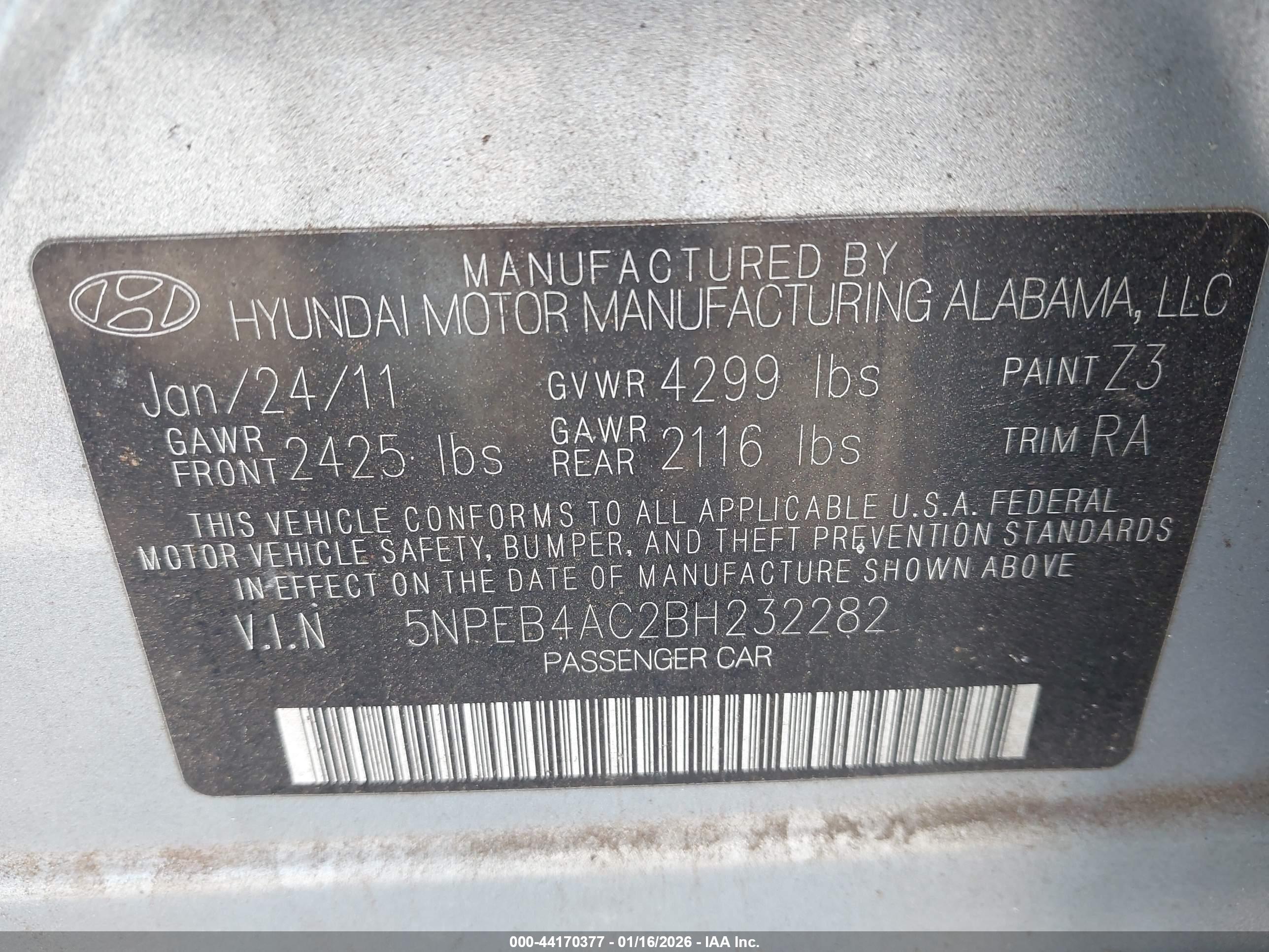 HYUNDAI SONATA image 9