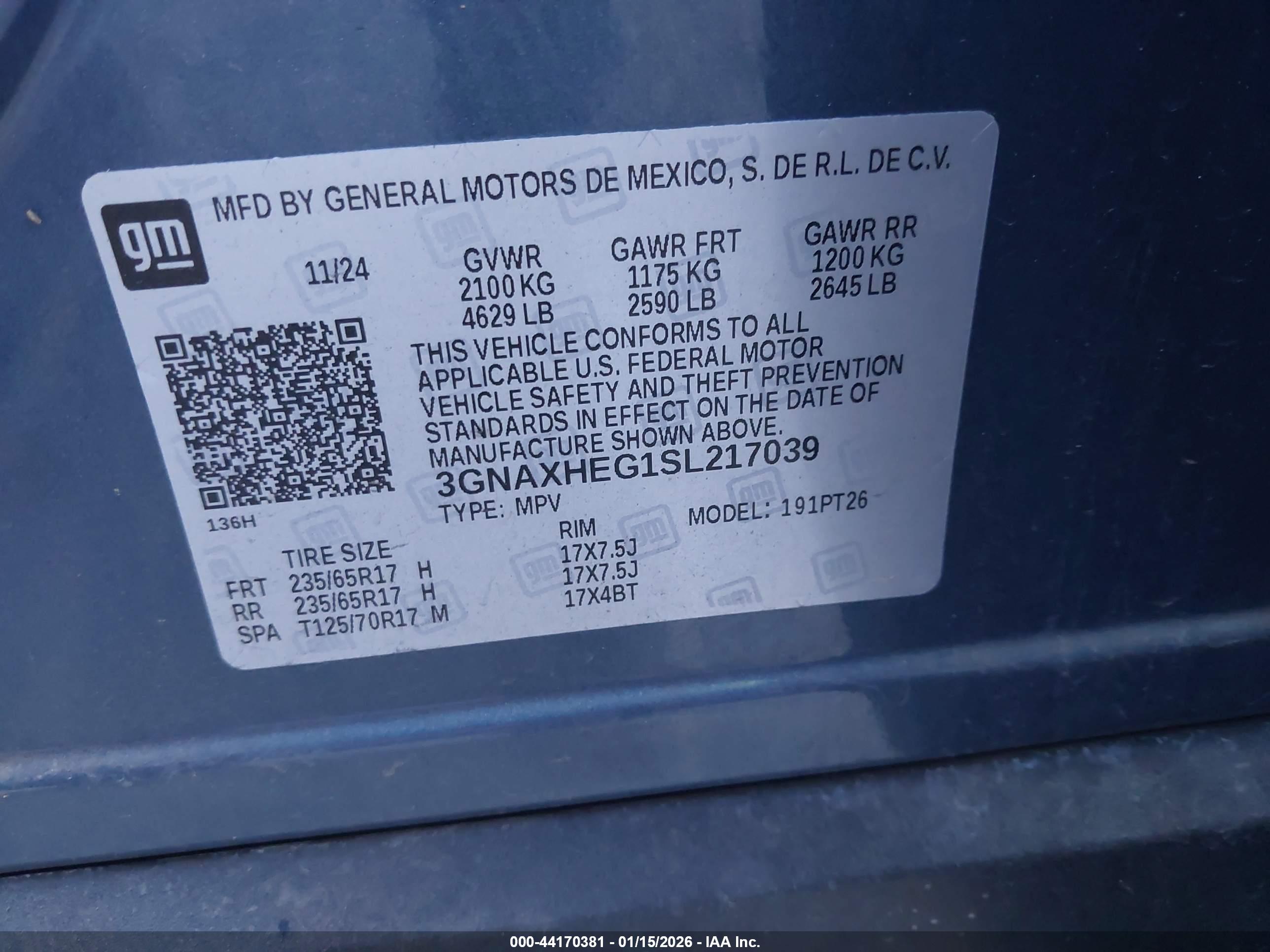 CHEVROLET EQUINOX image 9