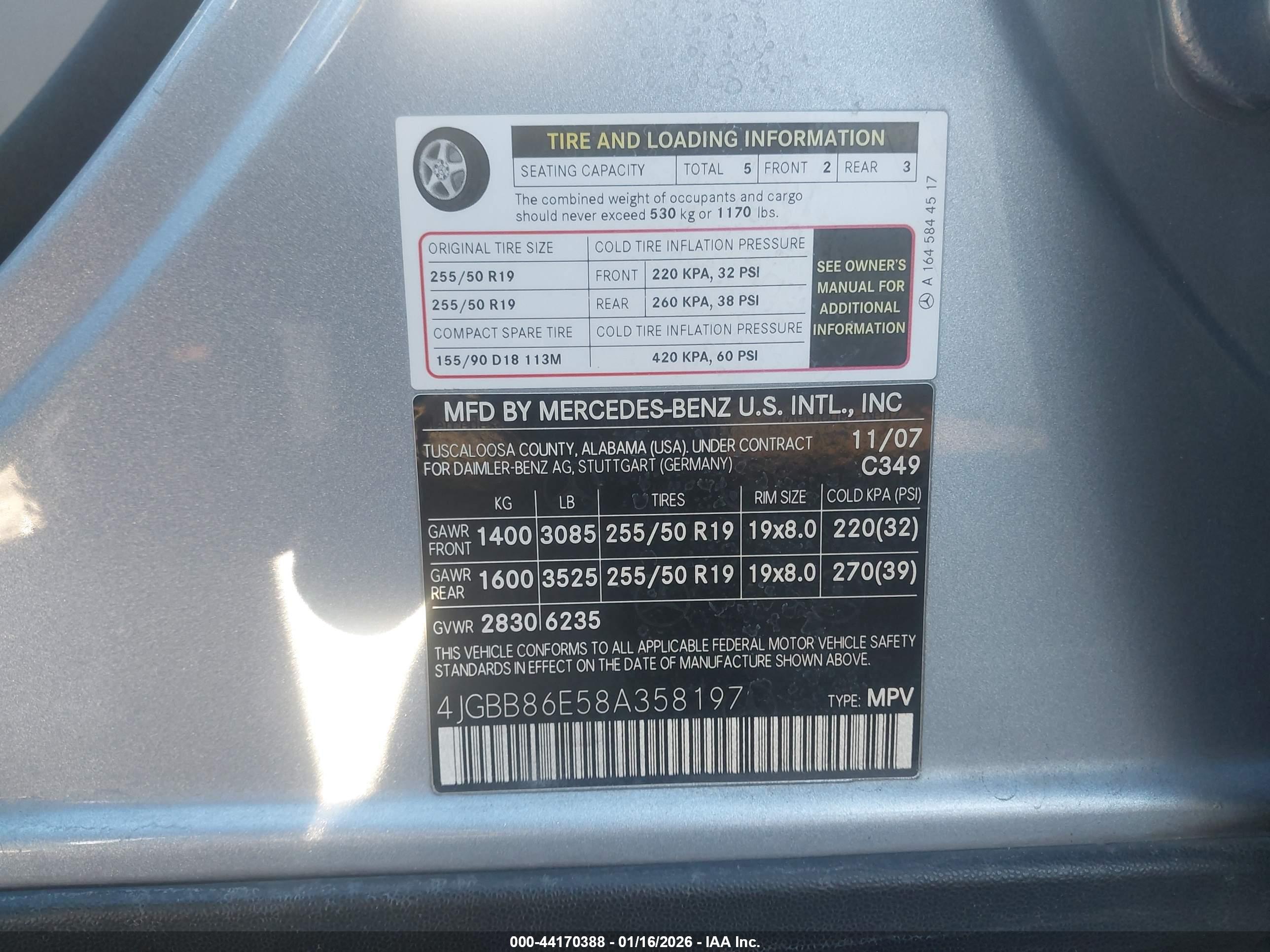 MERCEDES-BENZ ML image 9