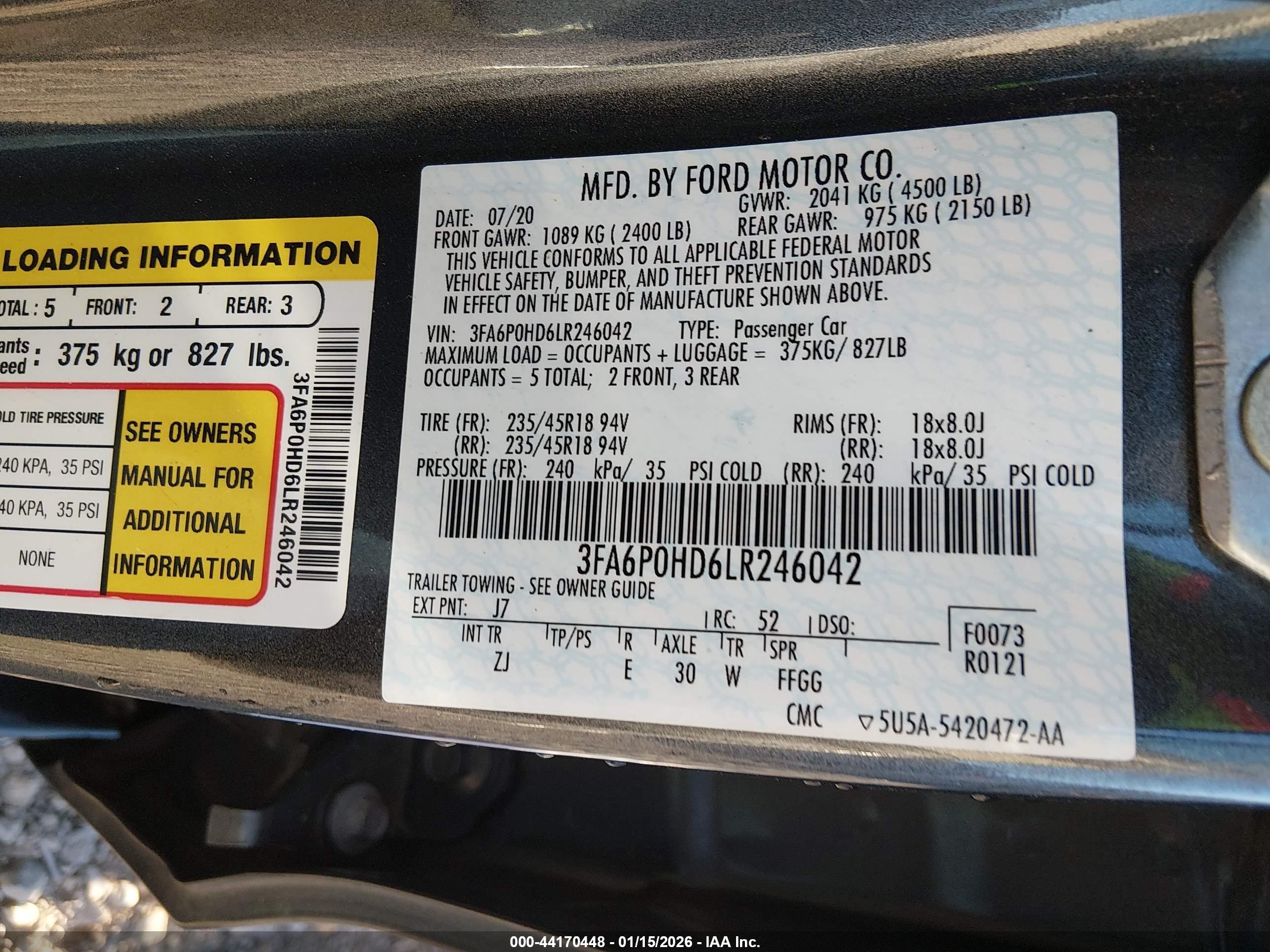 FORD FUSION image 9