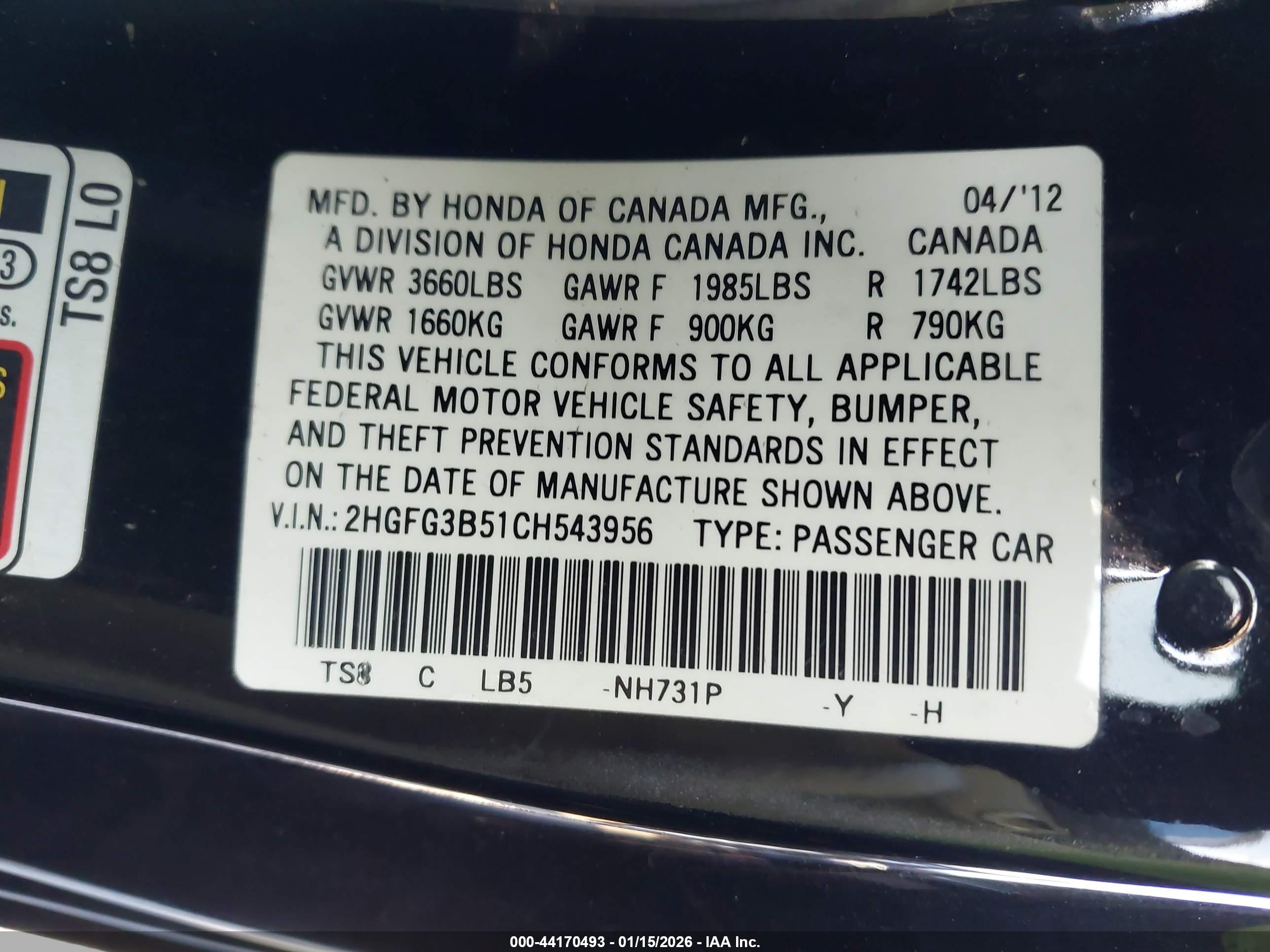 HONDA CIVIC image 9