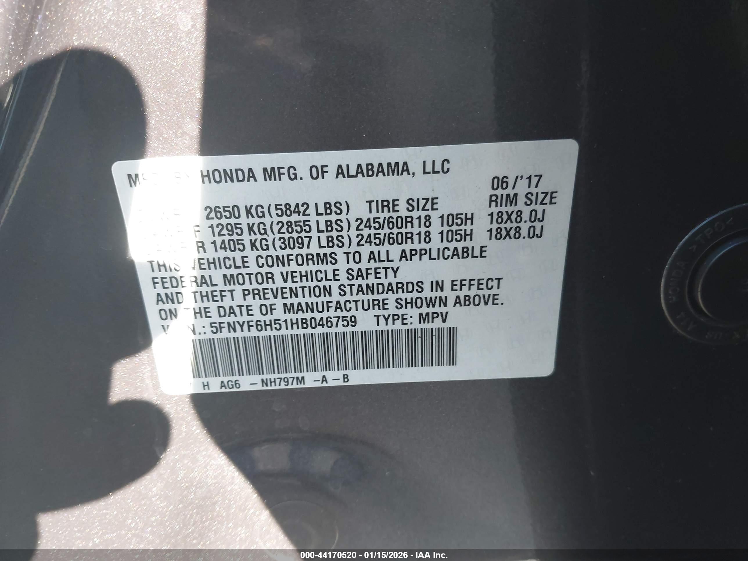 HONDA PILOT image 9