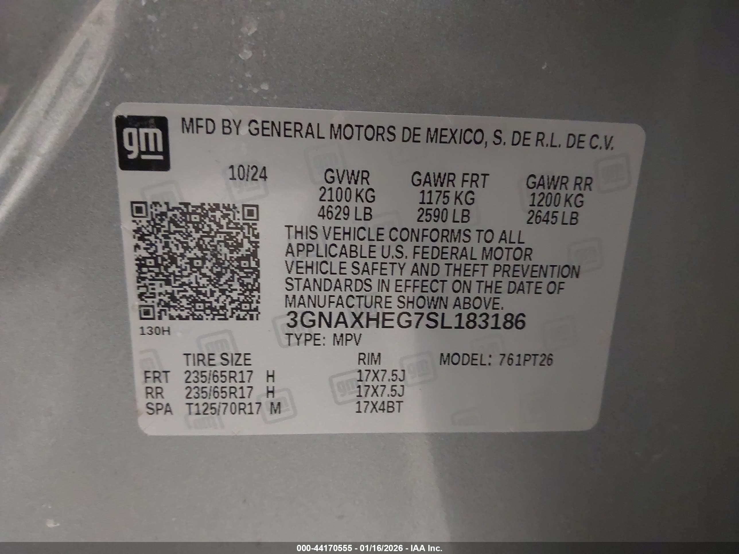 CHEVROLET EQUINOX image 9