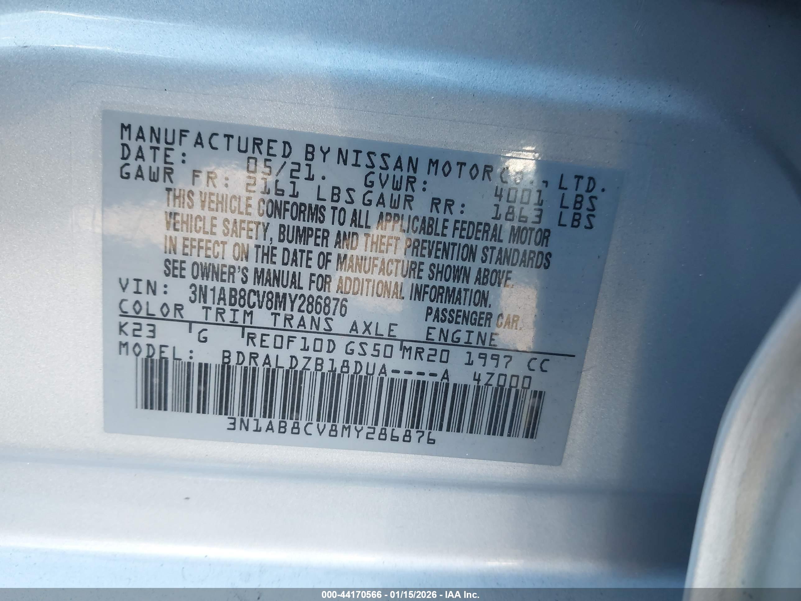 NISSAN SENTRA image 9