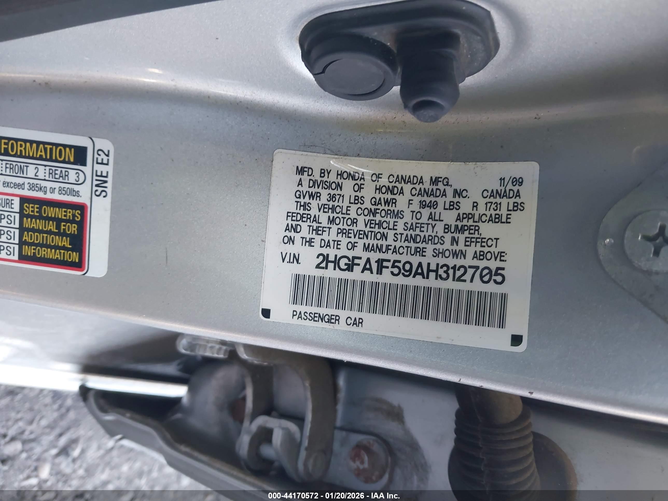 HONDA CIVIC image 9