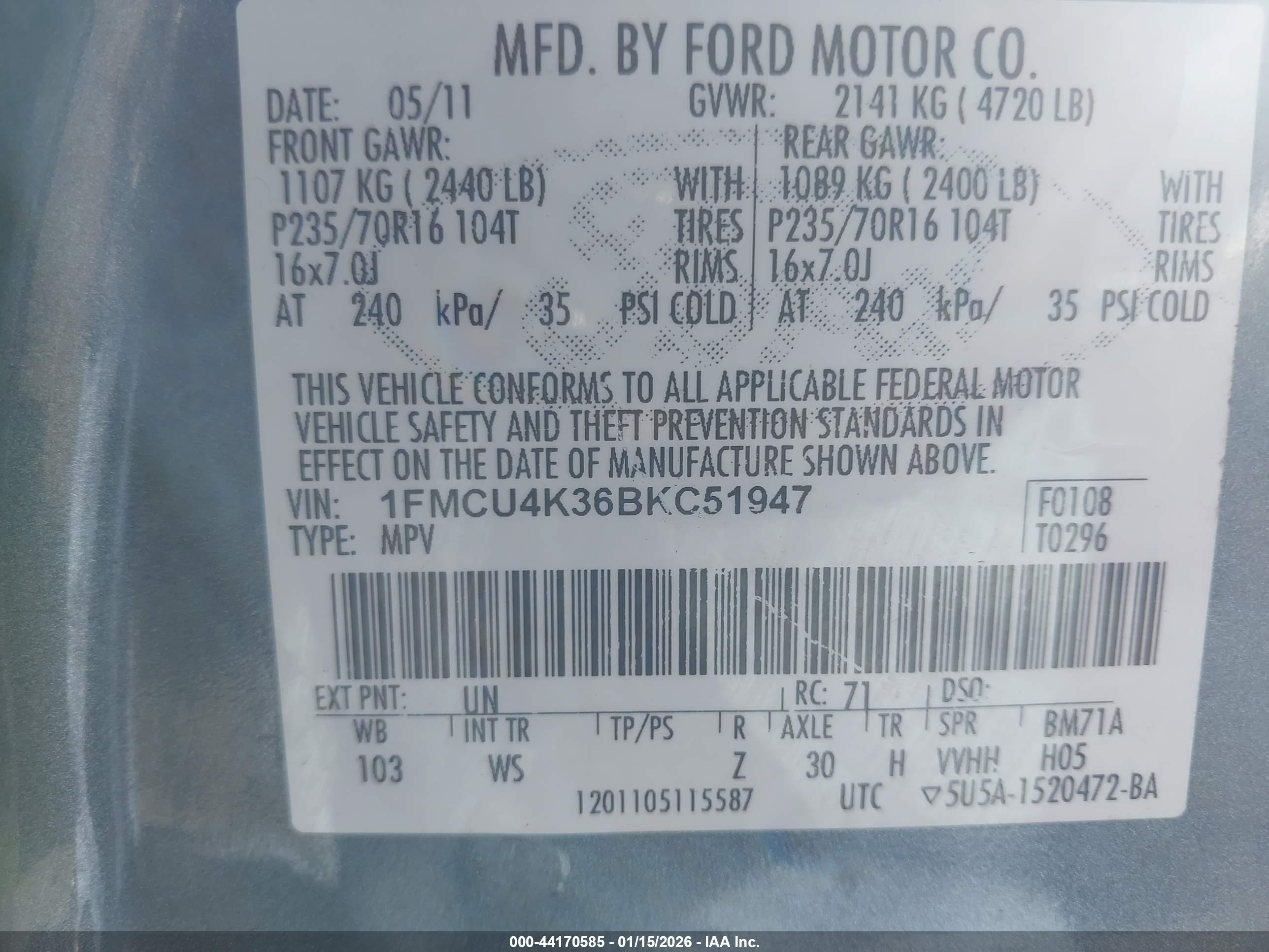 FORD ESCAPE image 9