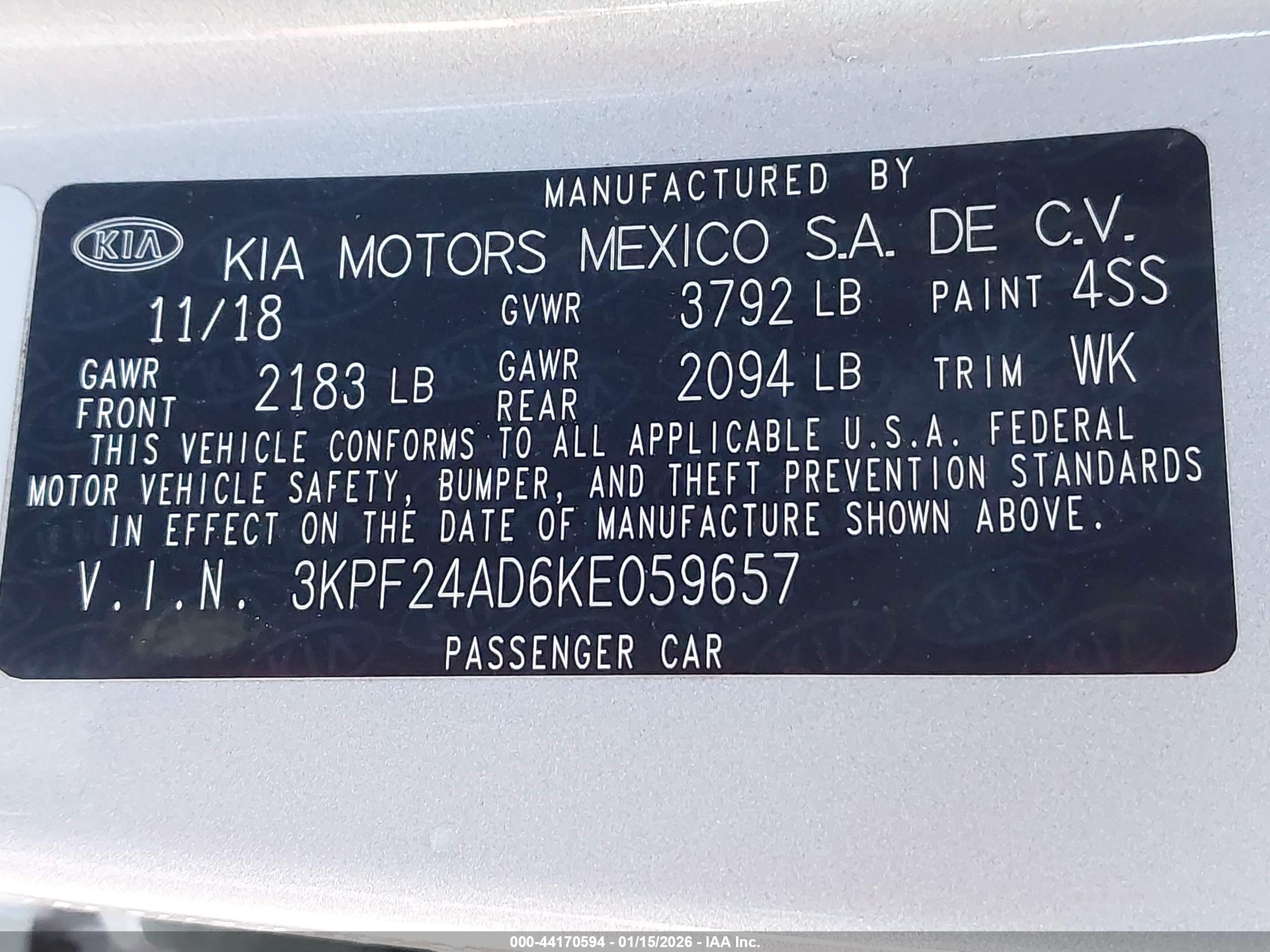 KIA FORTE image 9