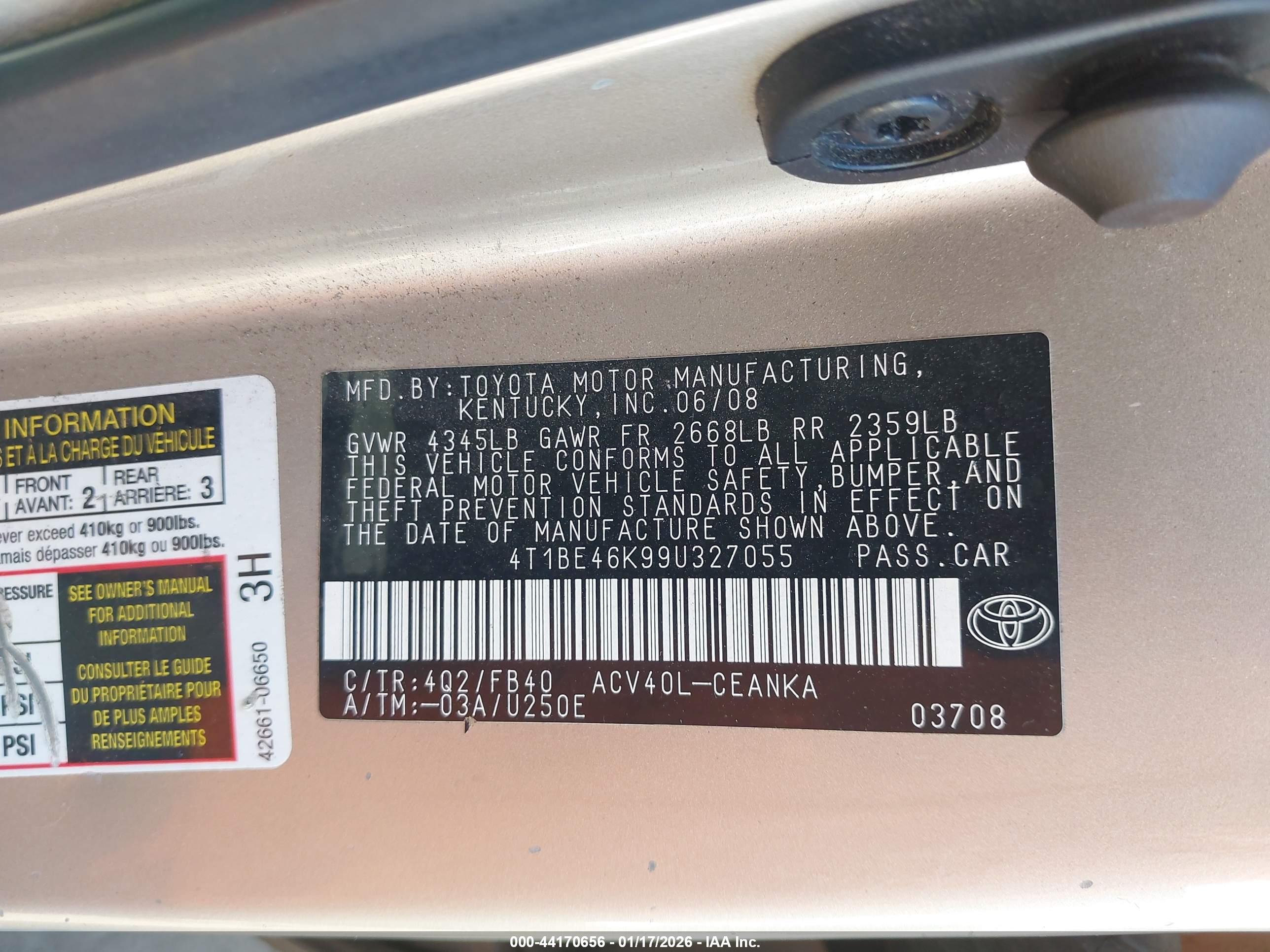 TOYOTA CAMRY image 9