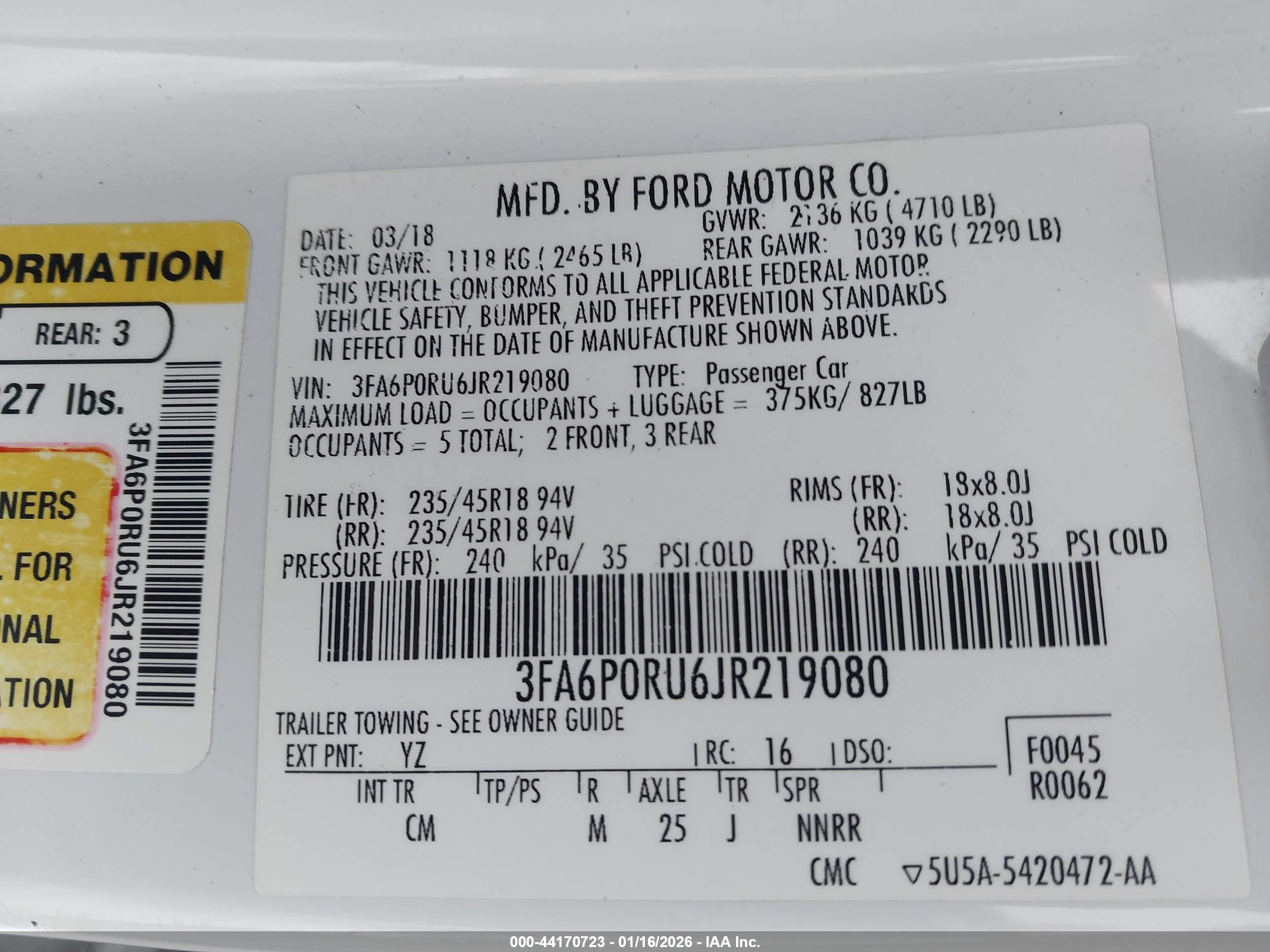FORD FUSION image 9
