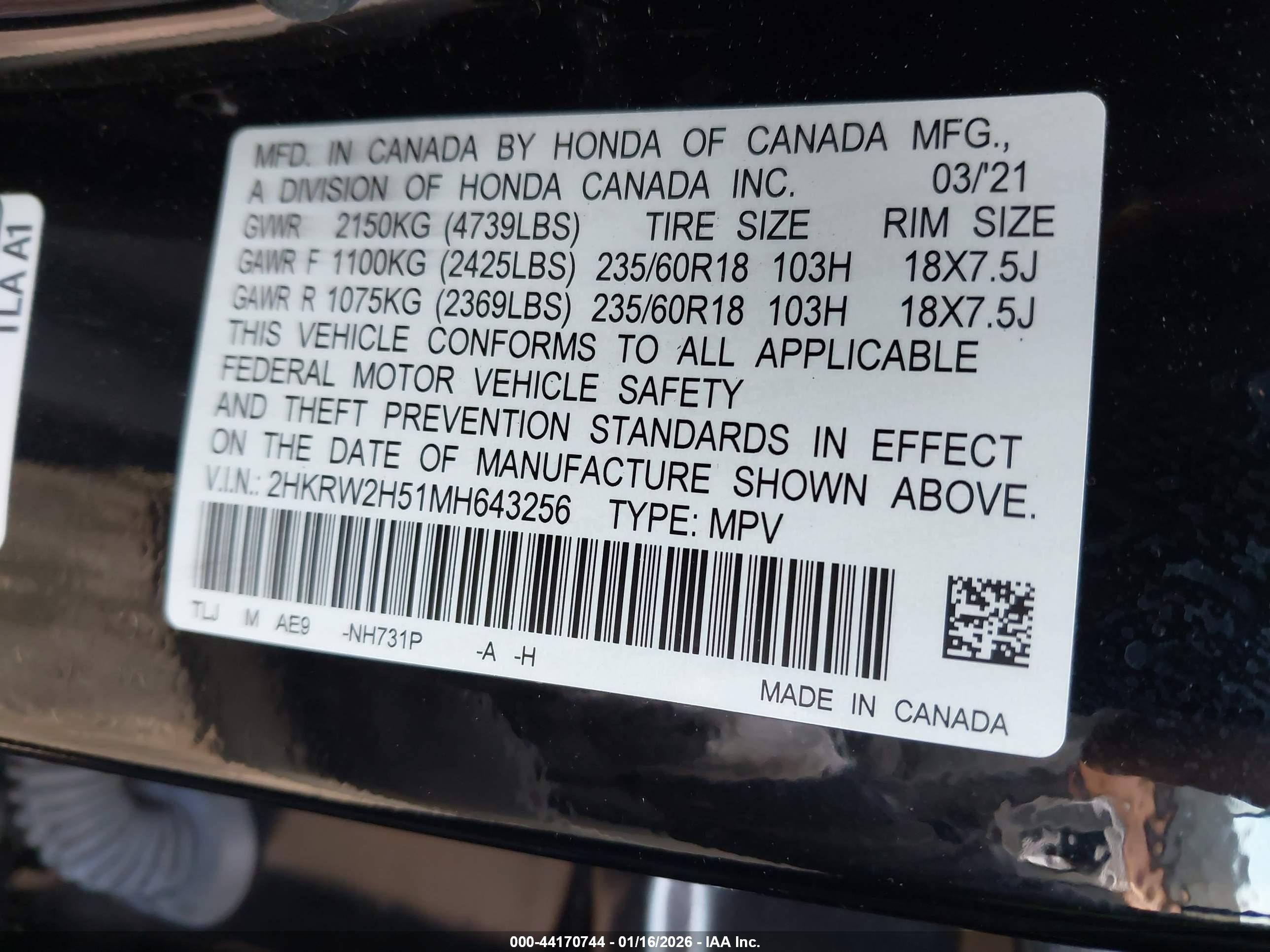 HONDA CR-V image 9