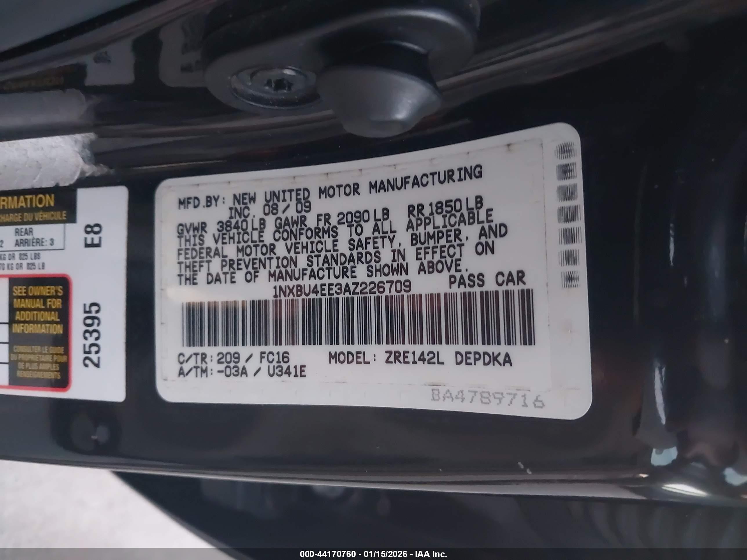 TOYOTA COROLLA image 9