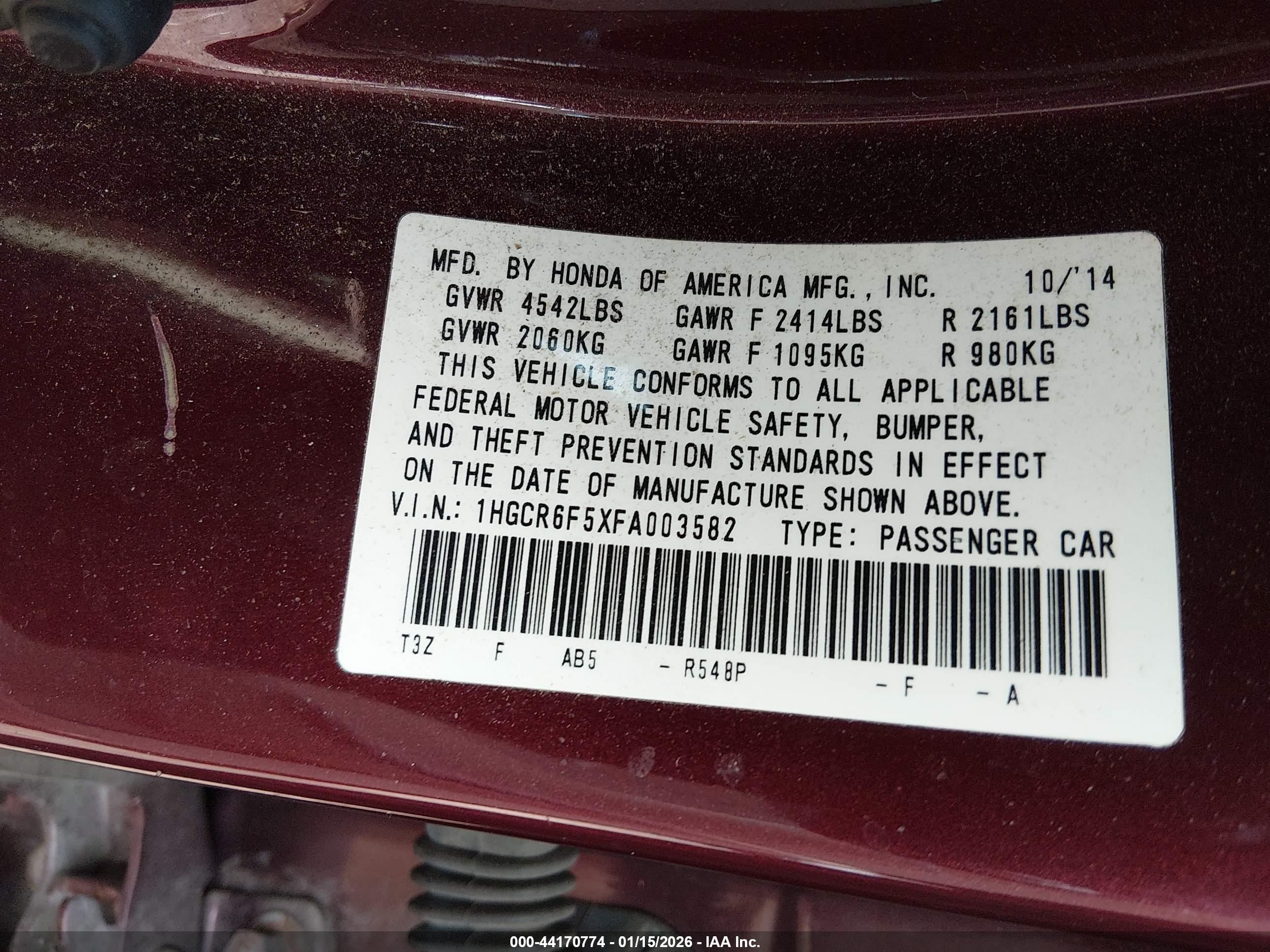 HONDA ACCORD image 9
