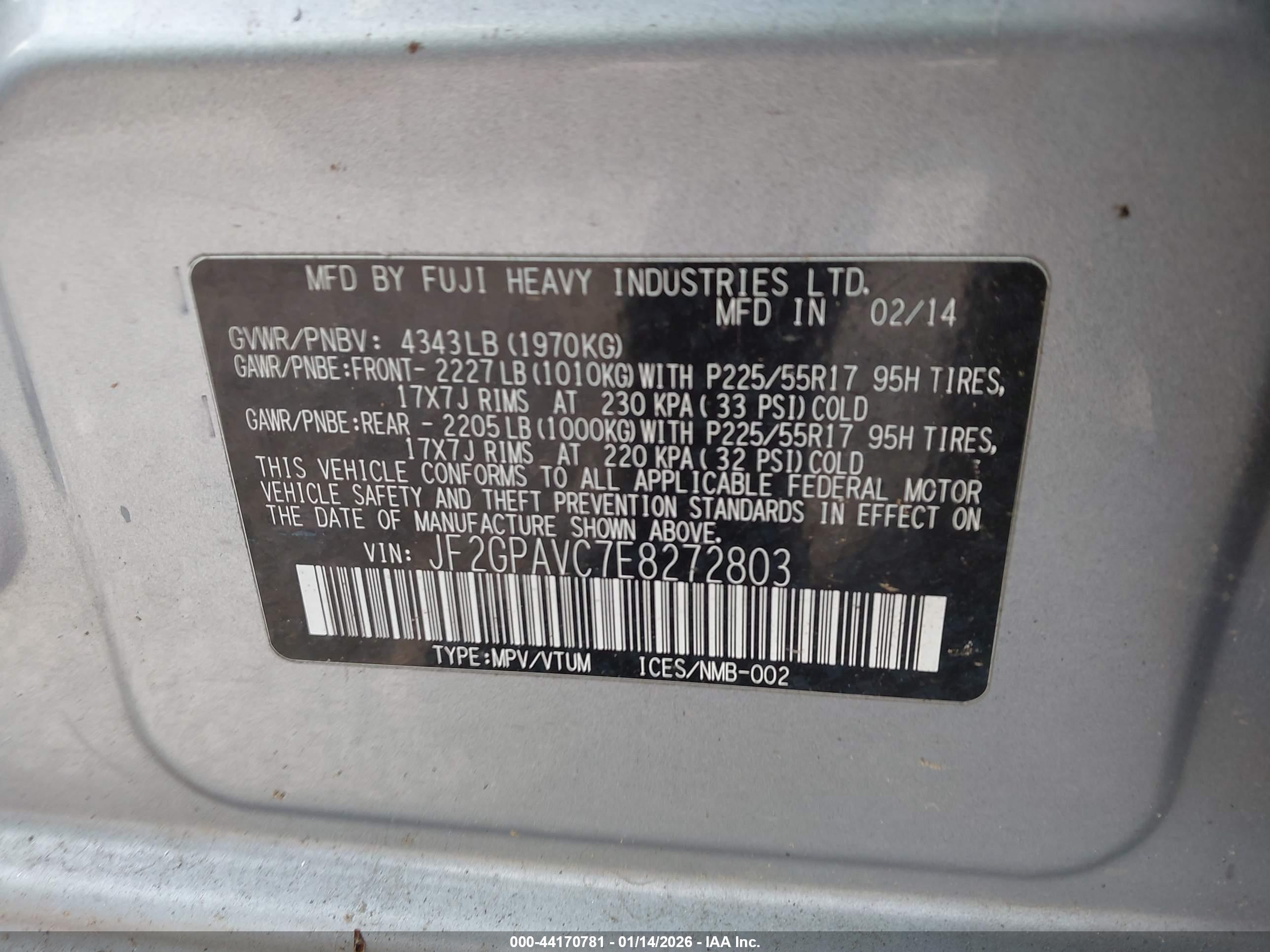 SUBARU XV image 9