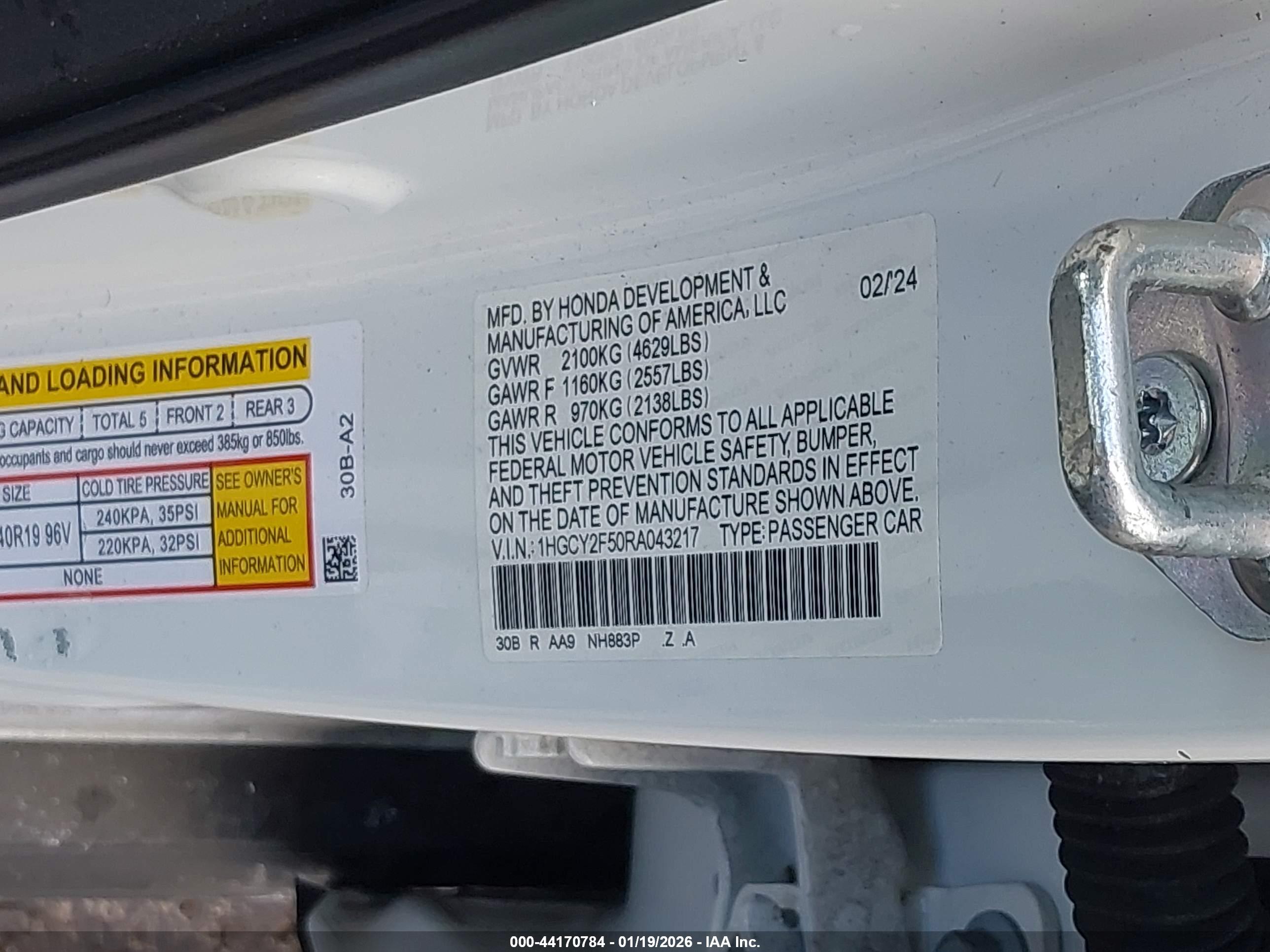 HONDA ACCORD image 9