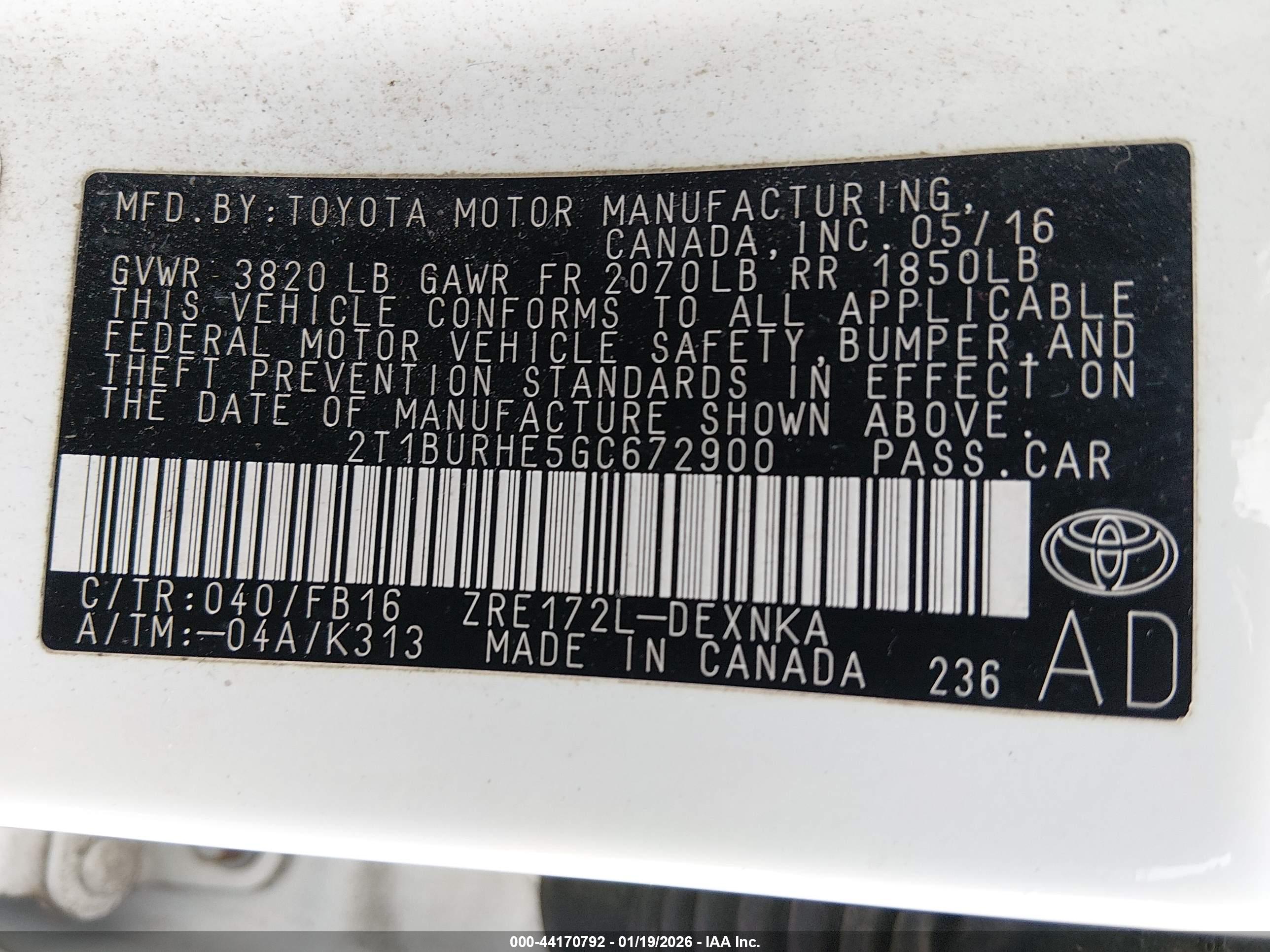 TOYOTA COROLLA image 9