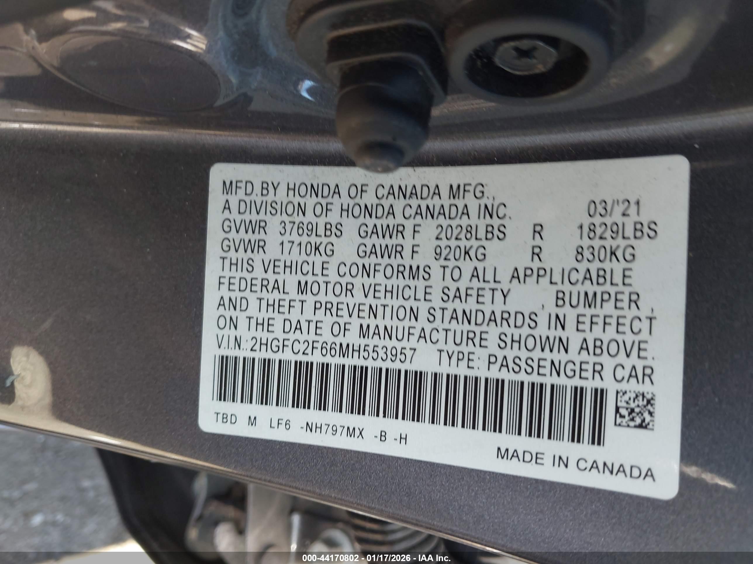 HONDA CIVIC image 9