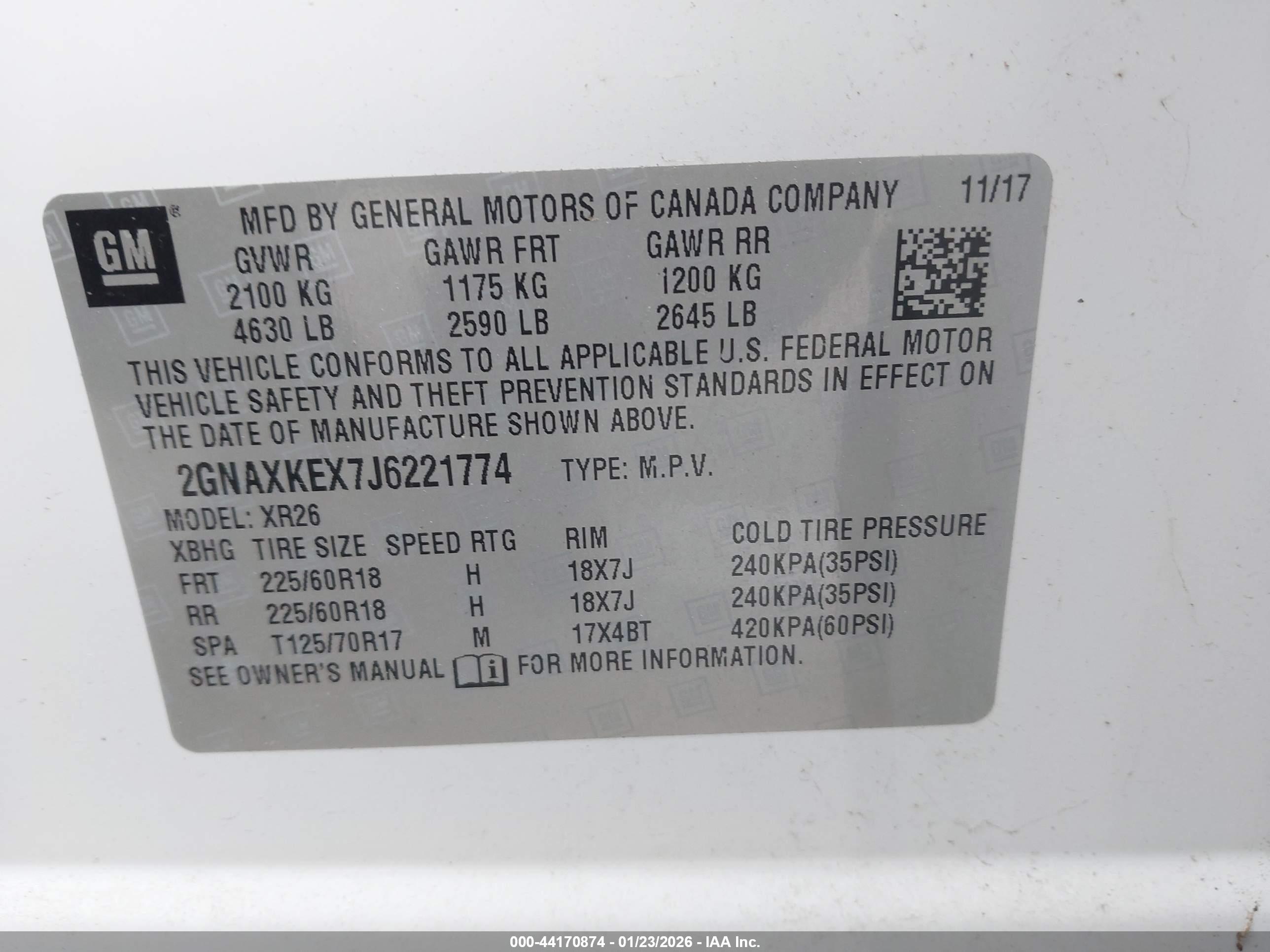 CHEVROLET EQUINOX image 9