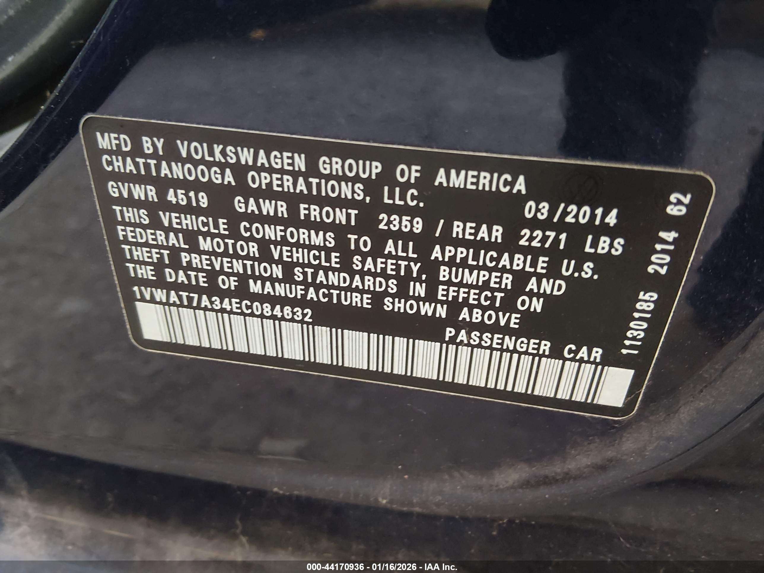 VOLKSWAGEN PASSAT image 9
