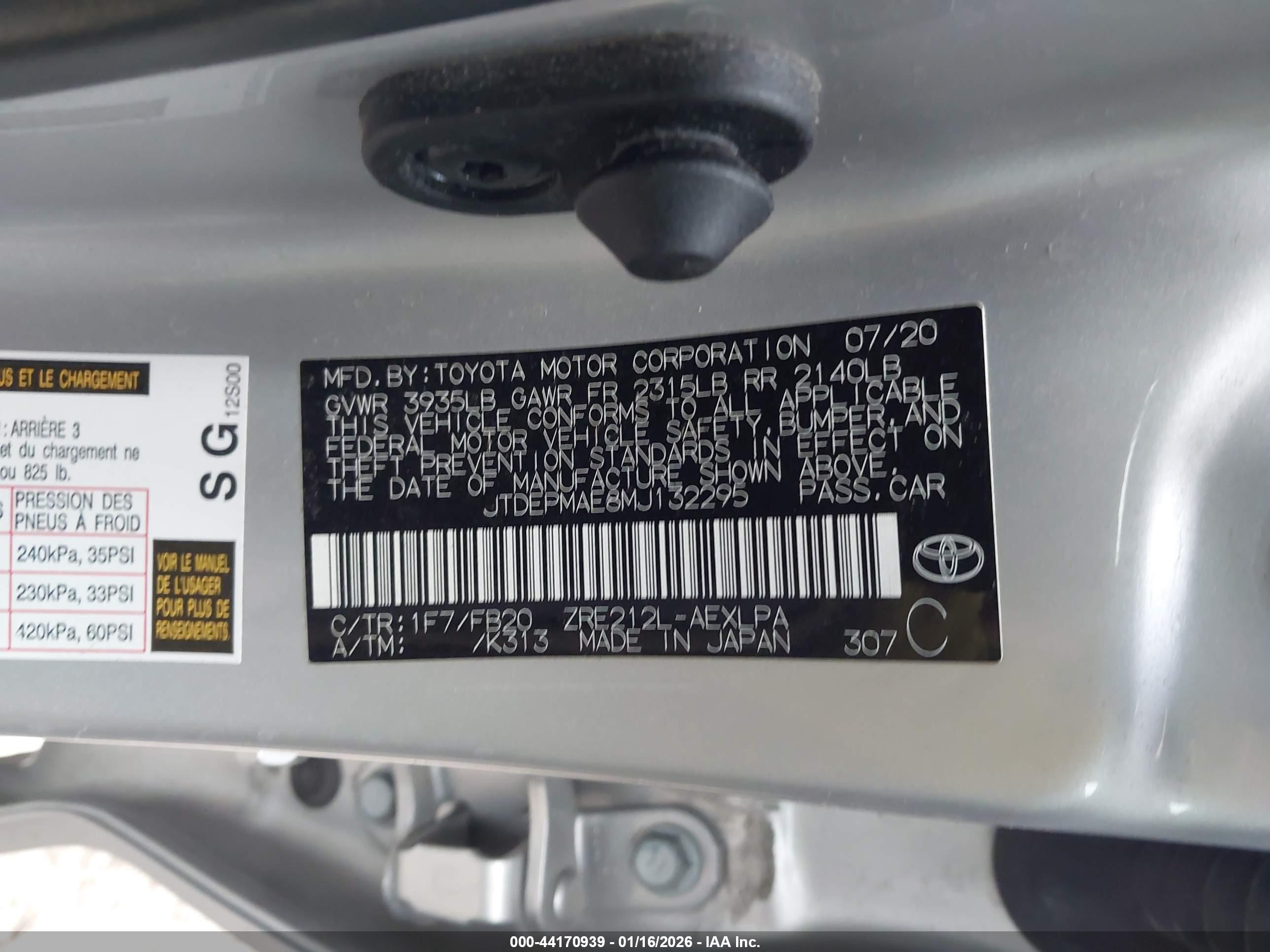TOYOTA COROLLA image 9
