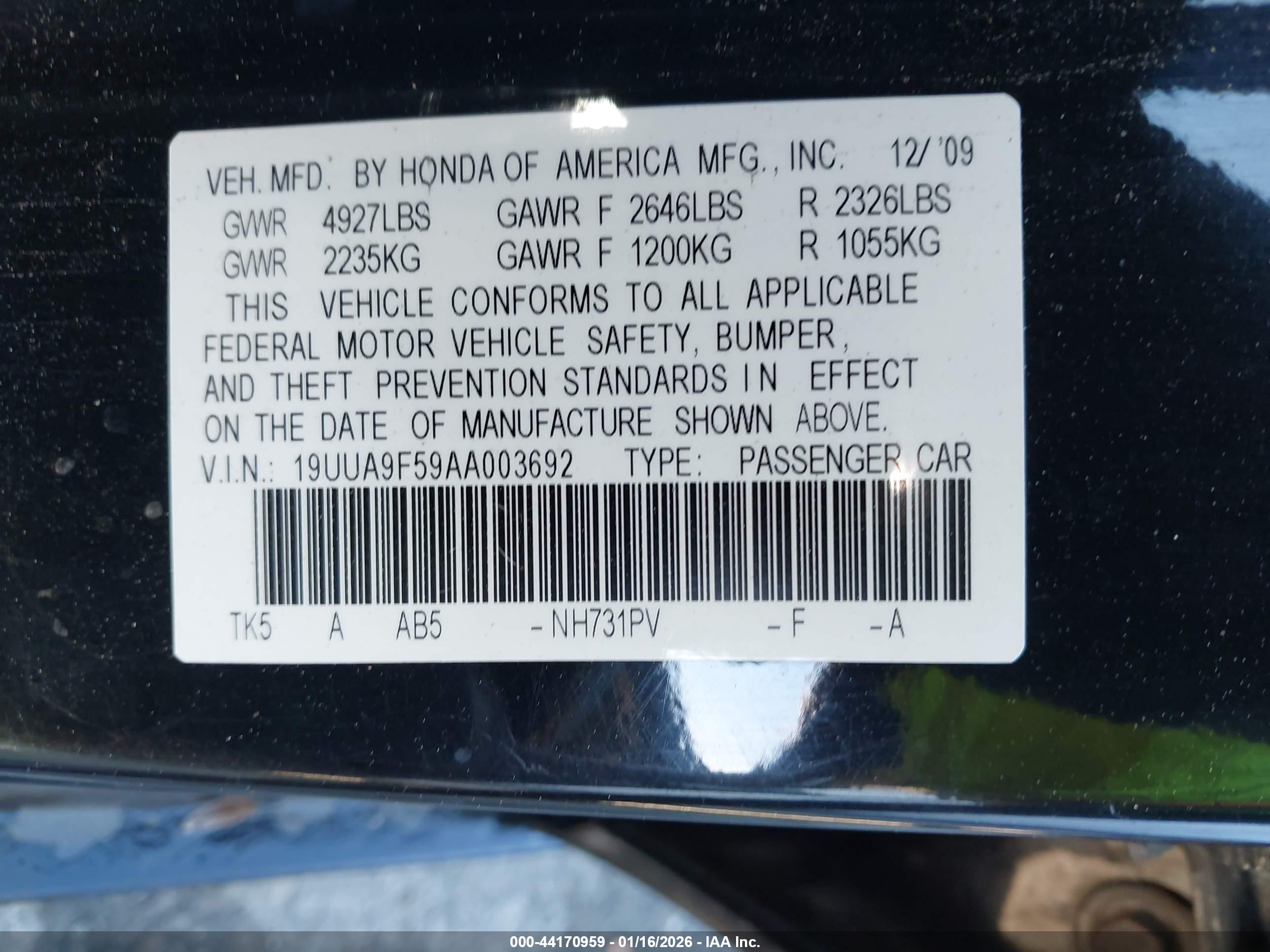 ACURA TL image 9