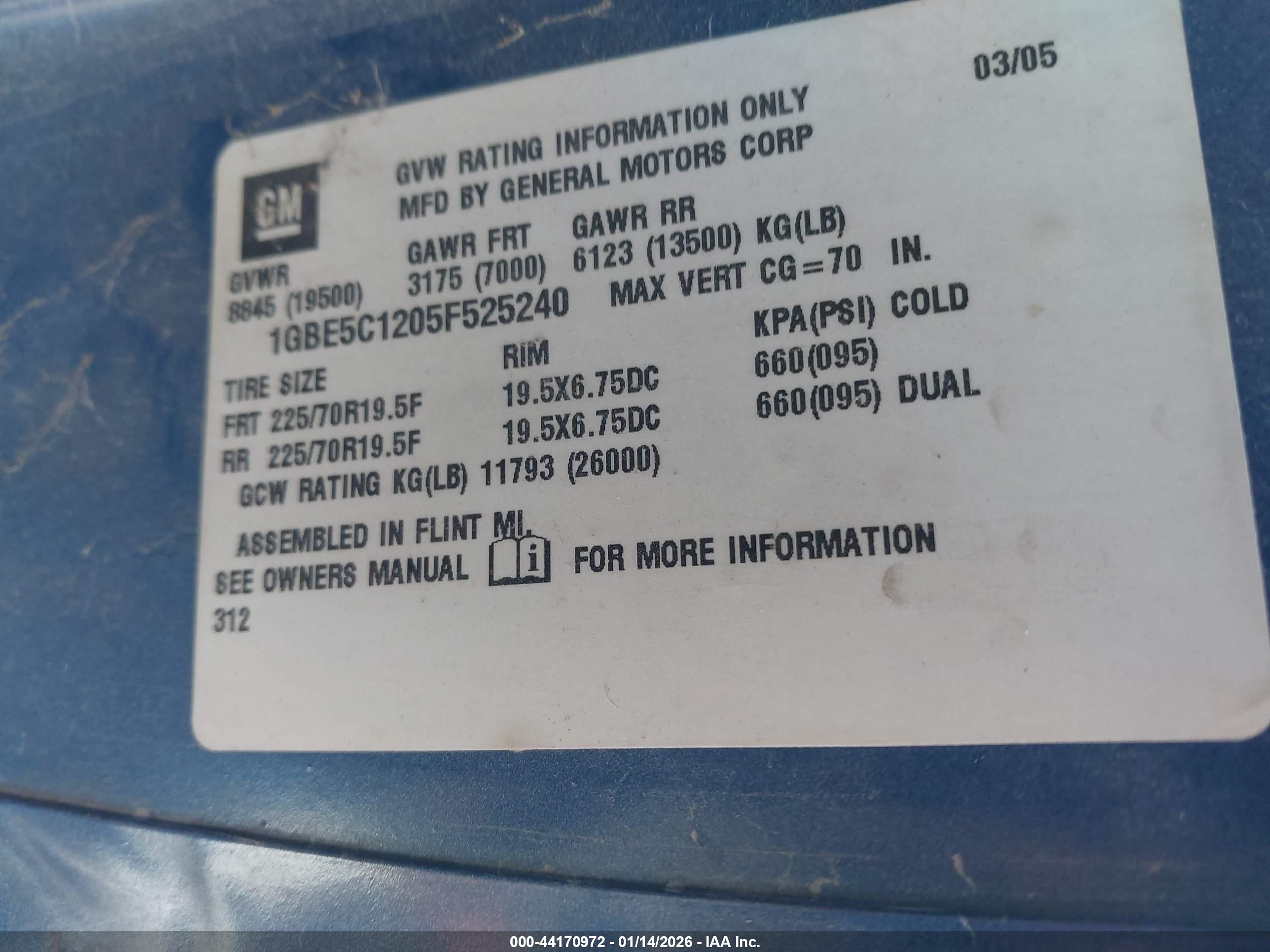 CHEVROLET CC5500 image 9