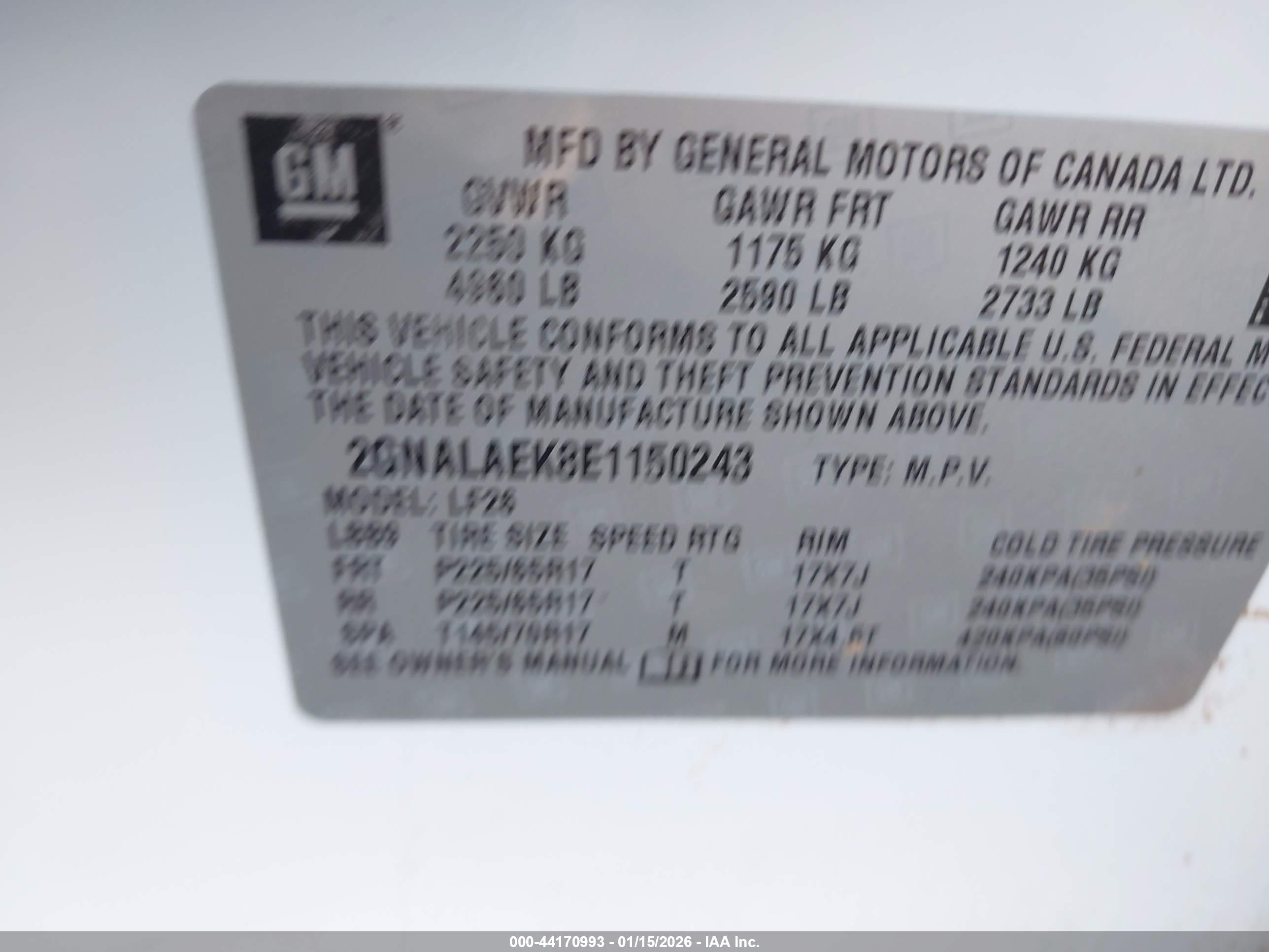 CHEVROLET EQUINOX image 9