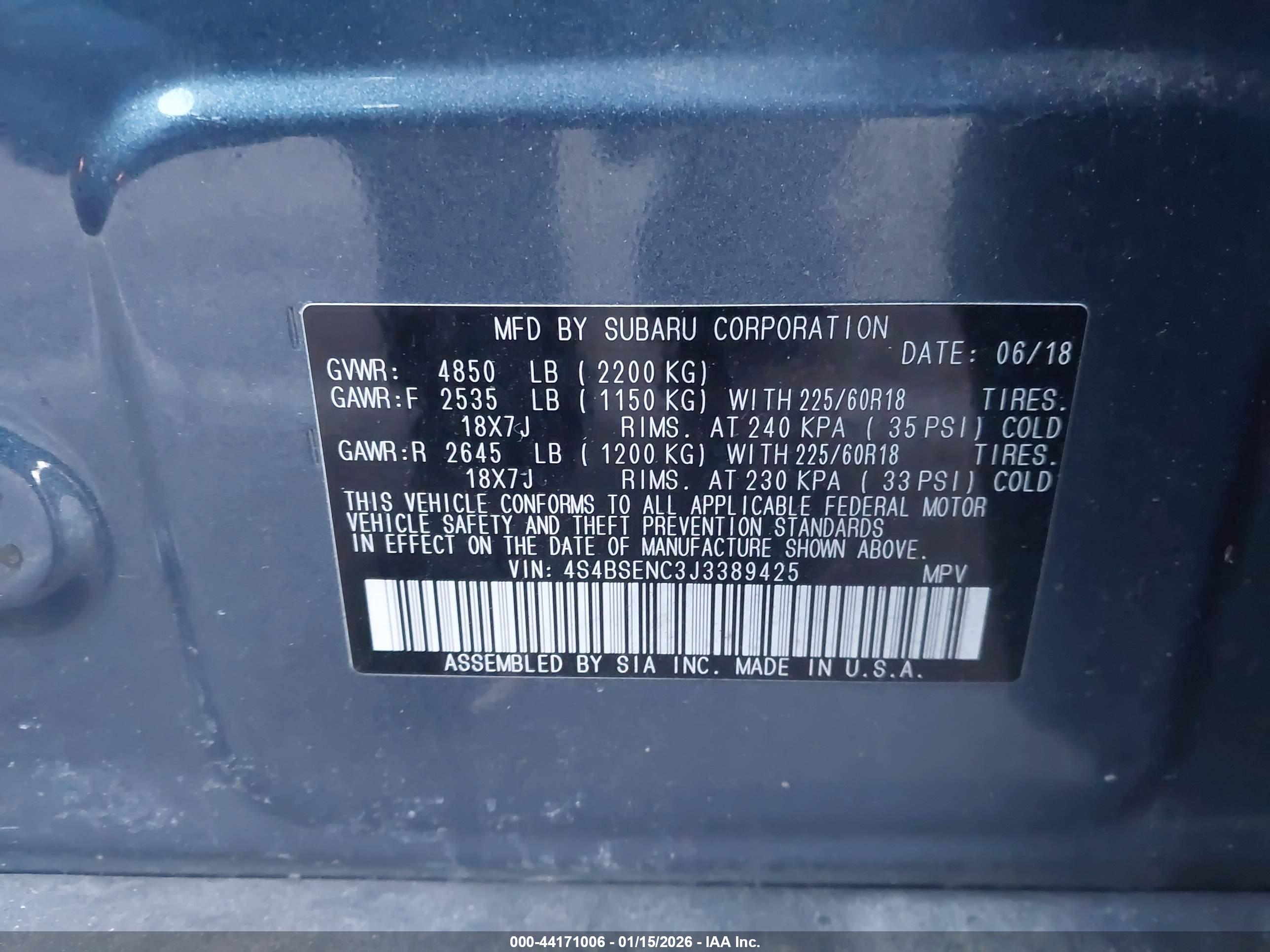 SUBARU OUTBACK image 9