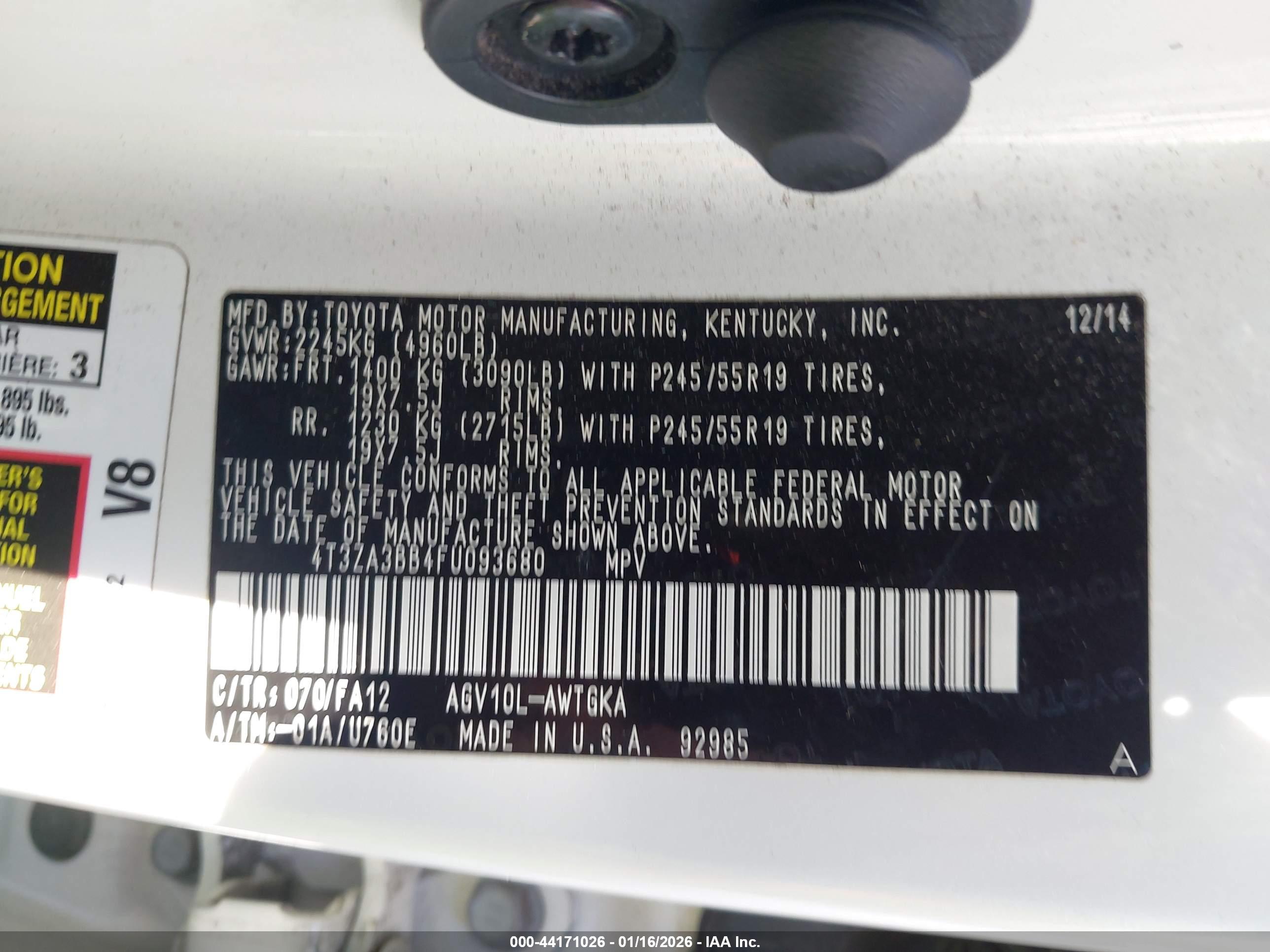 TOYOTA VENZA image 9