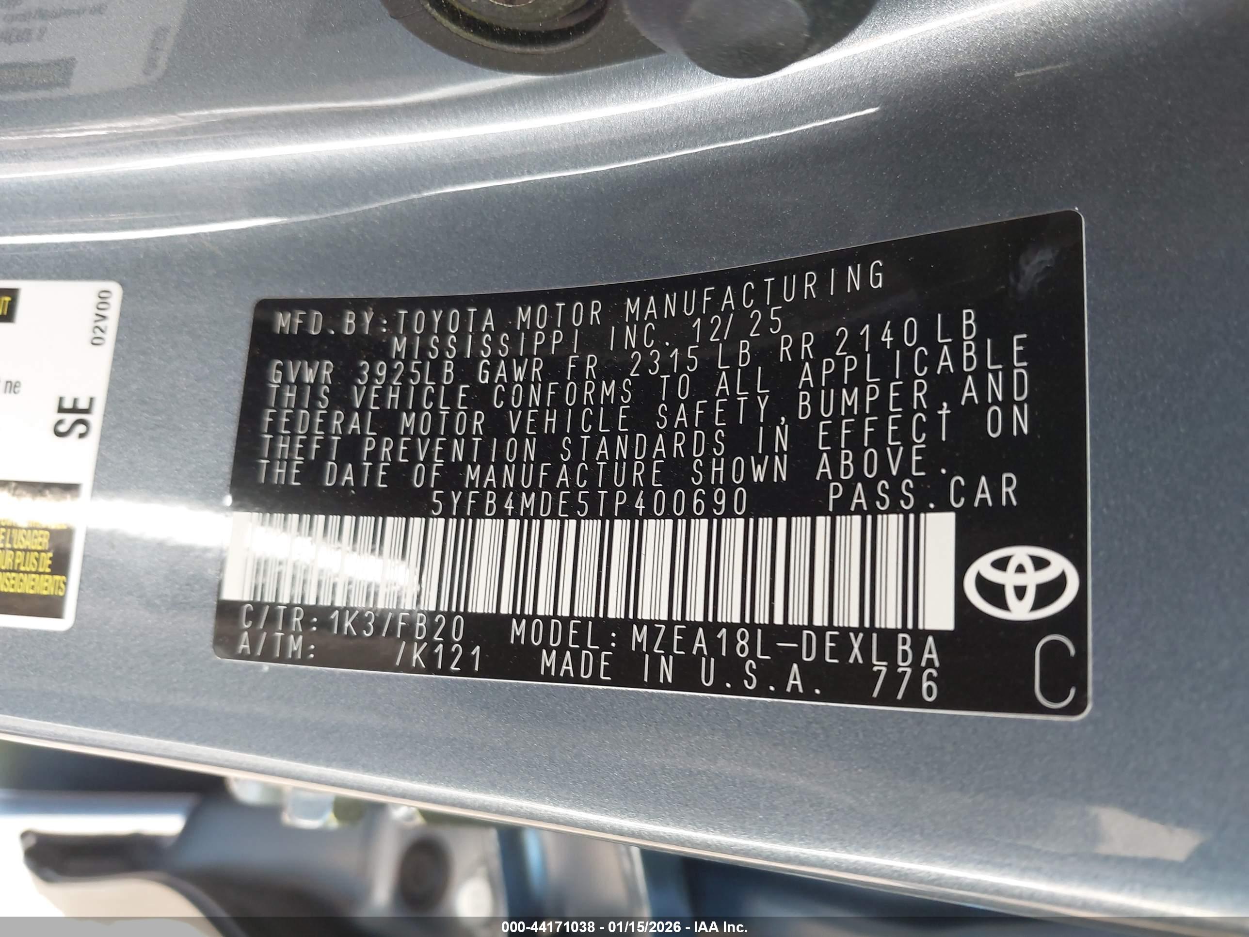 TOYOTA COROLLA image 9