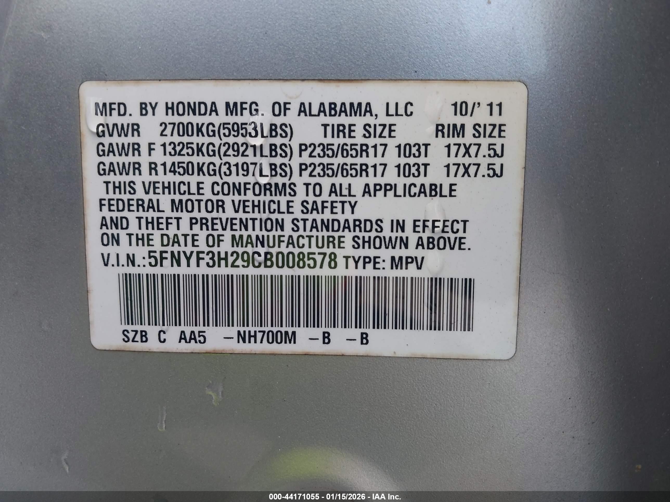 HONDA PILOT image 9
