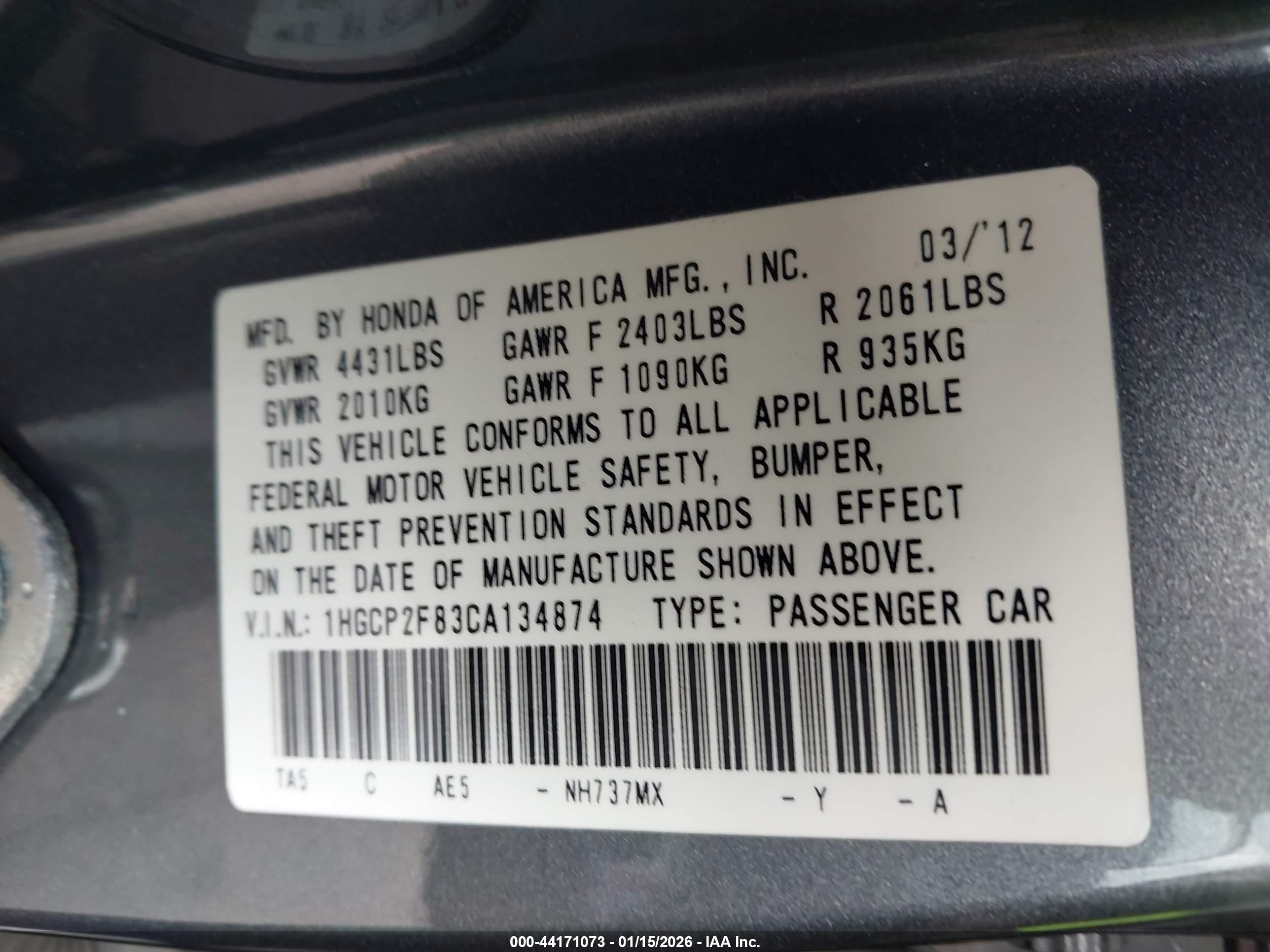 HONDA ACCORD image 9