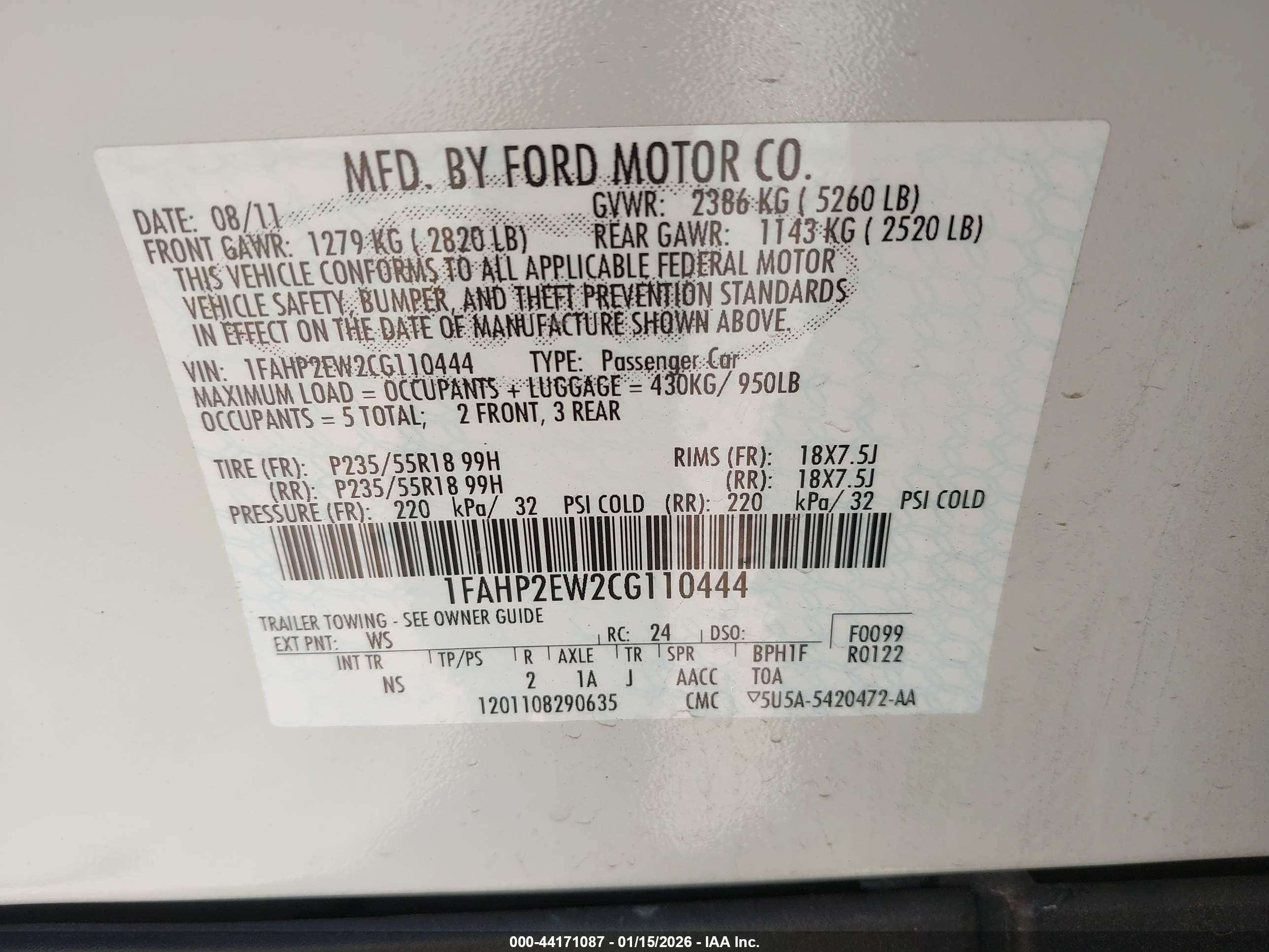 FORD TAURUS image 9