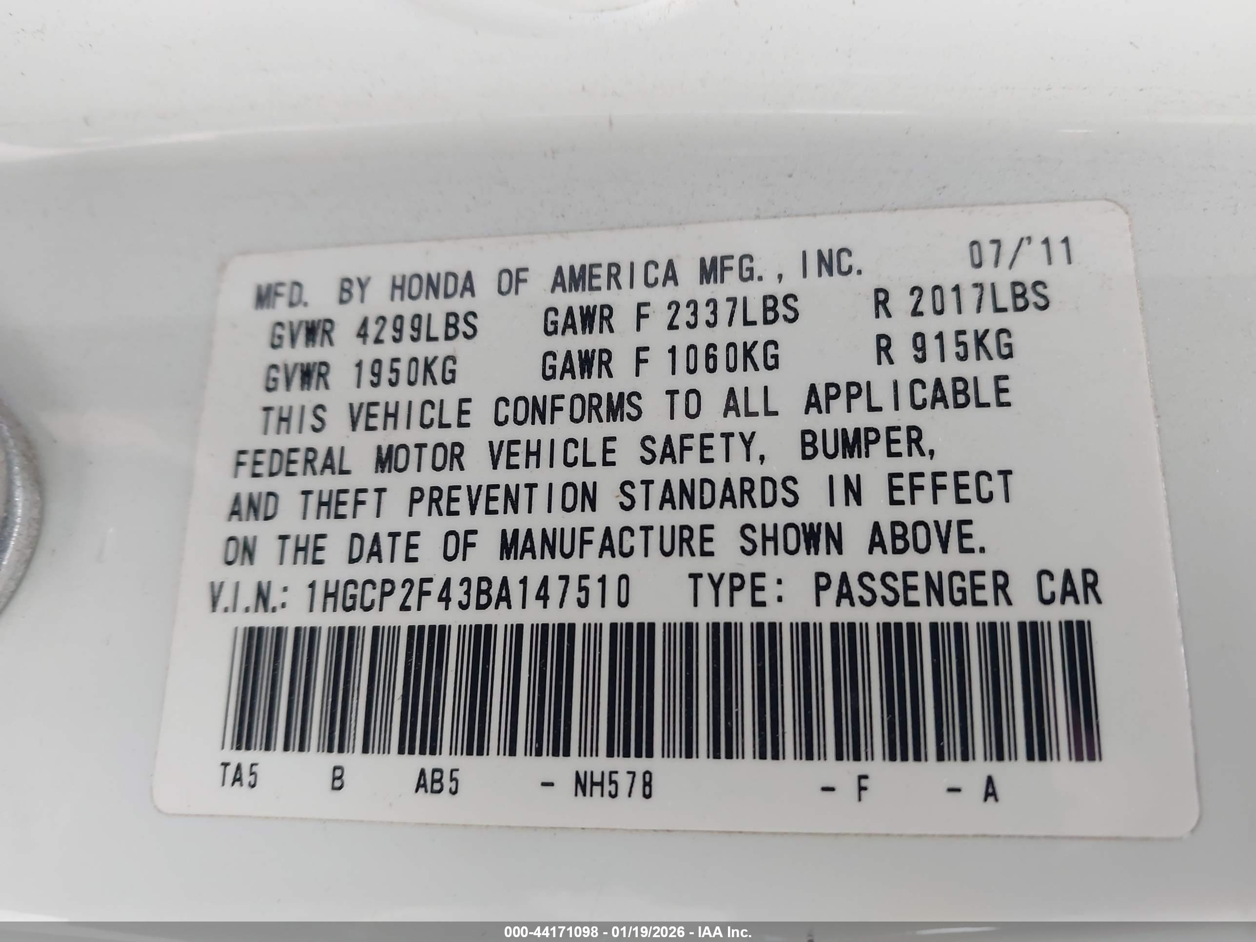 HONDA ACCORD image 9