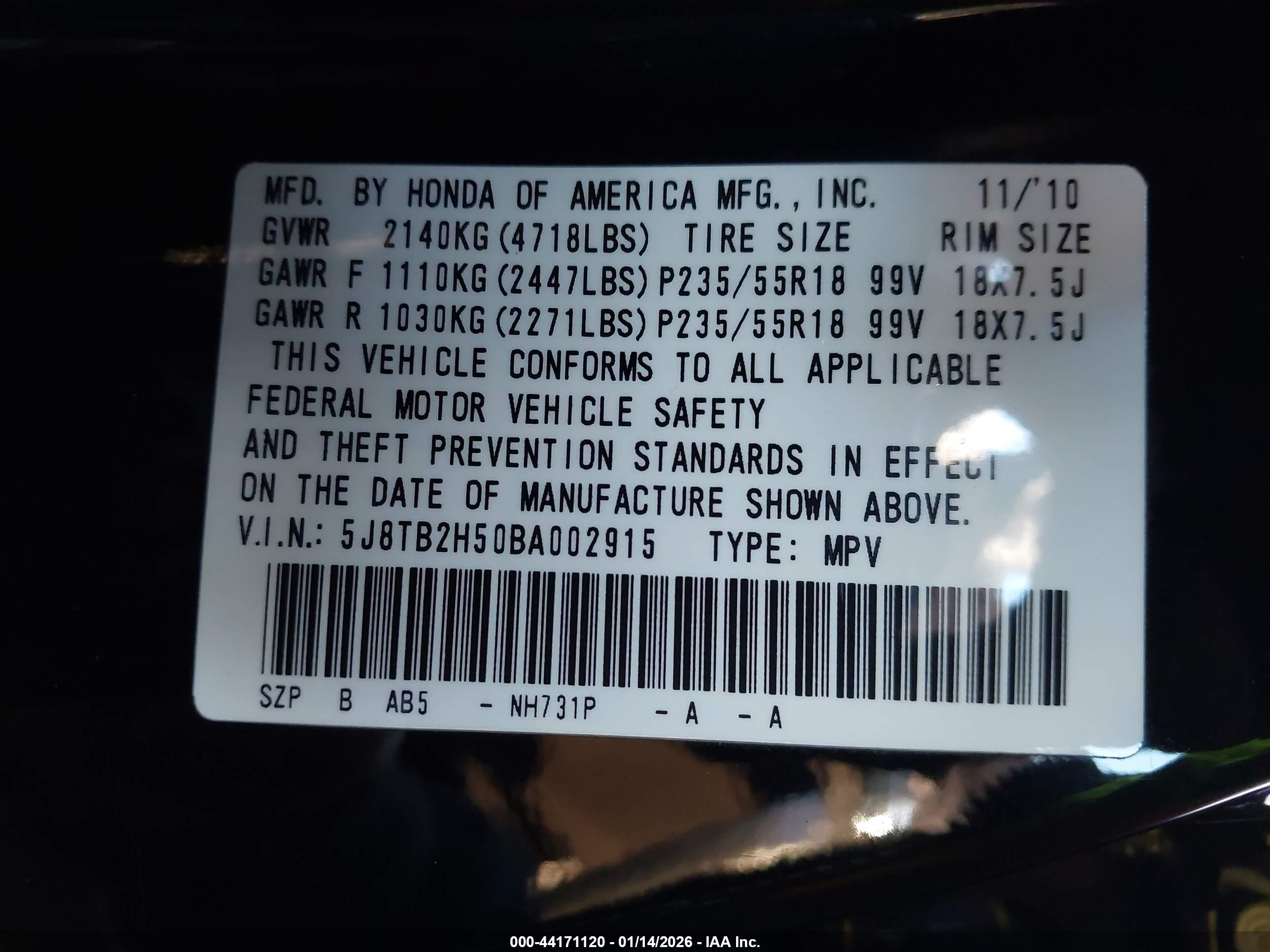 ACURA RDX image 9