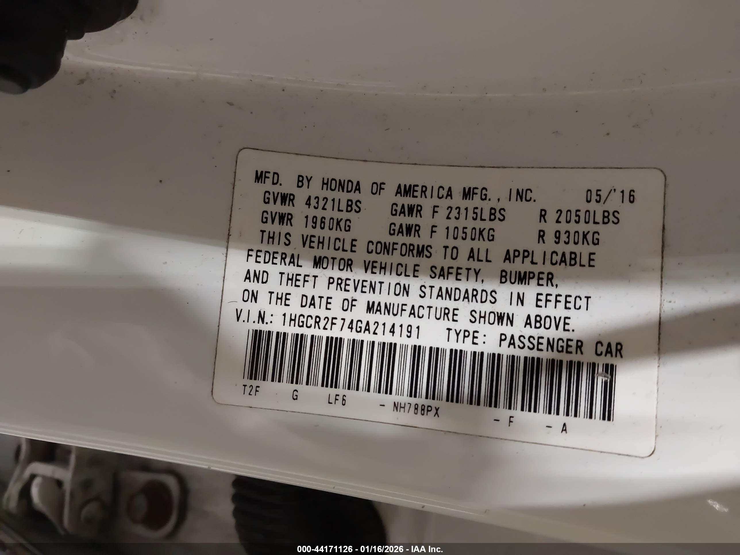 HONDA ACCORD image 9