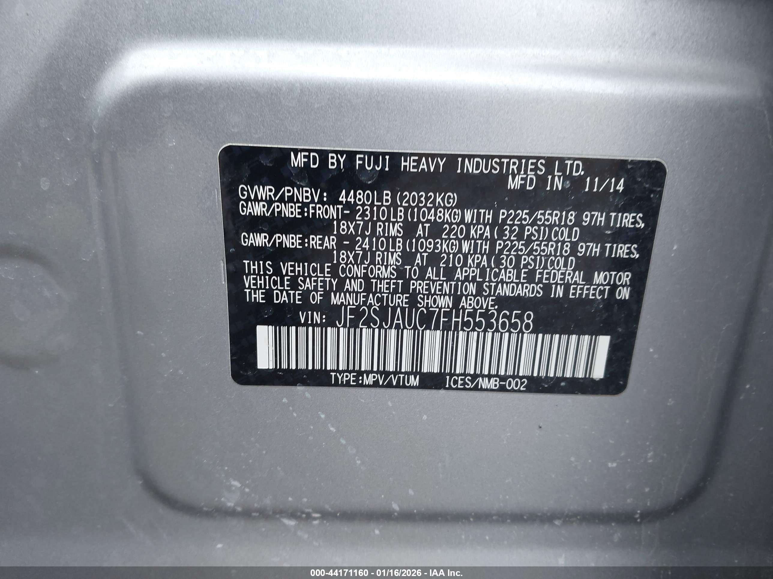 SUBARU FORESTER image 9