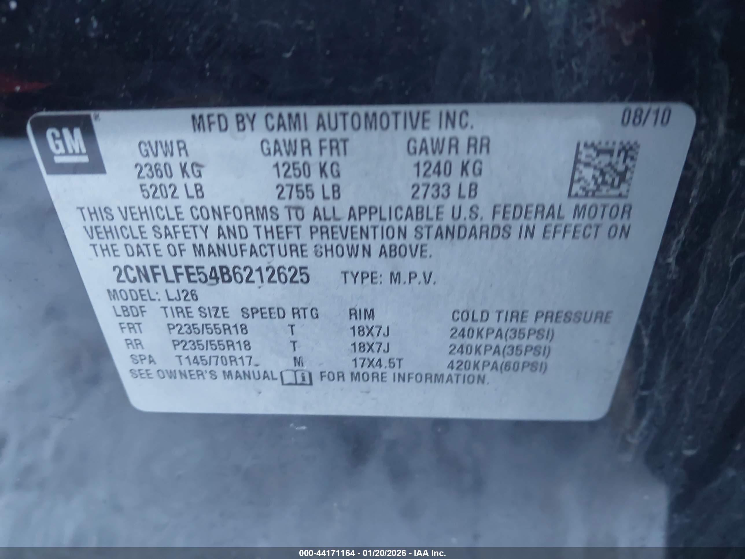 CHEVROLET EQUINOX image 9