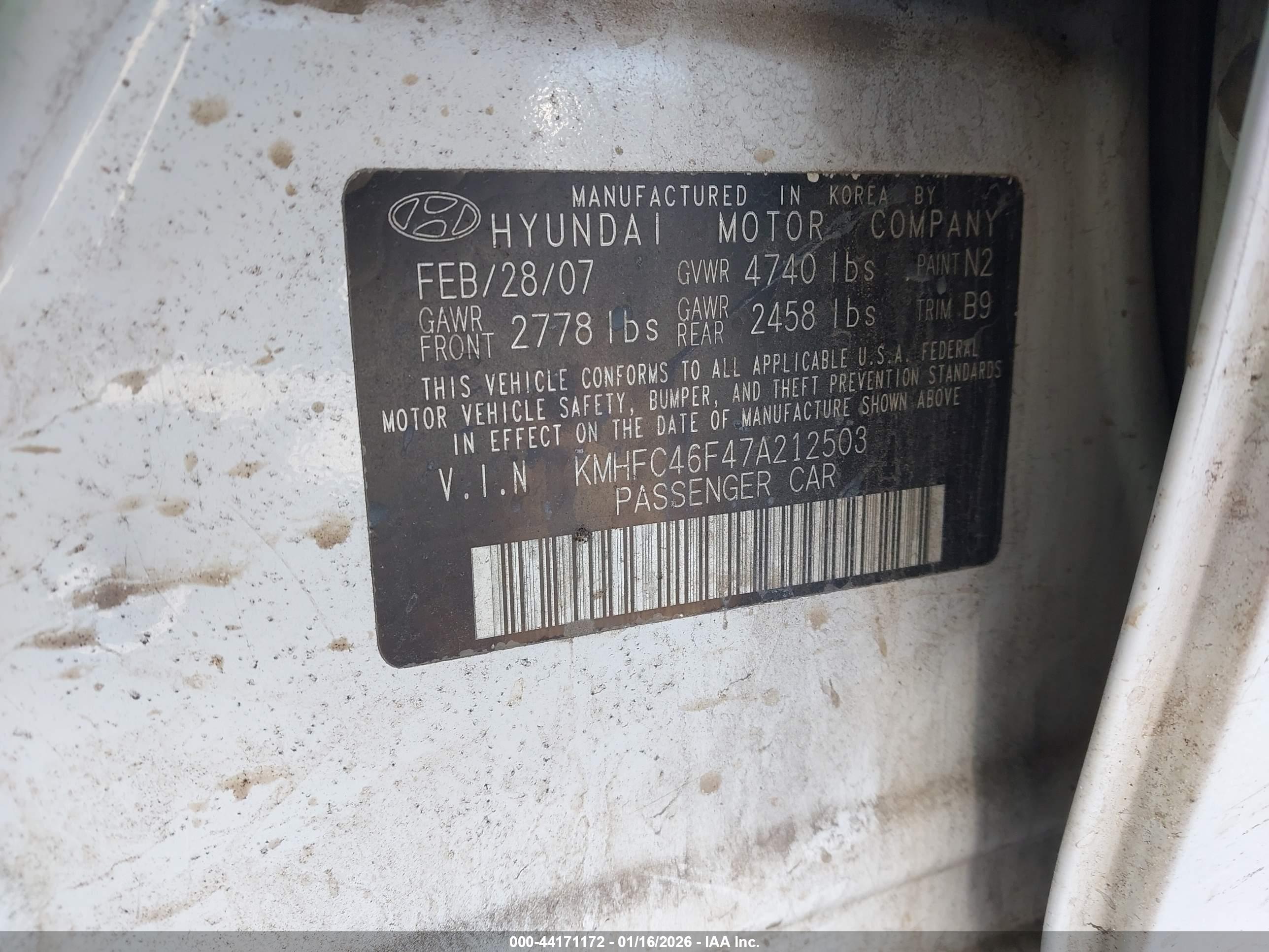 HYUNDAI AZERA image 9