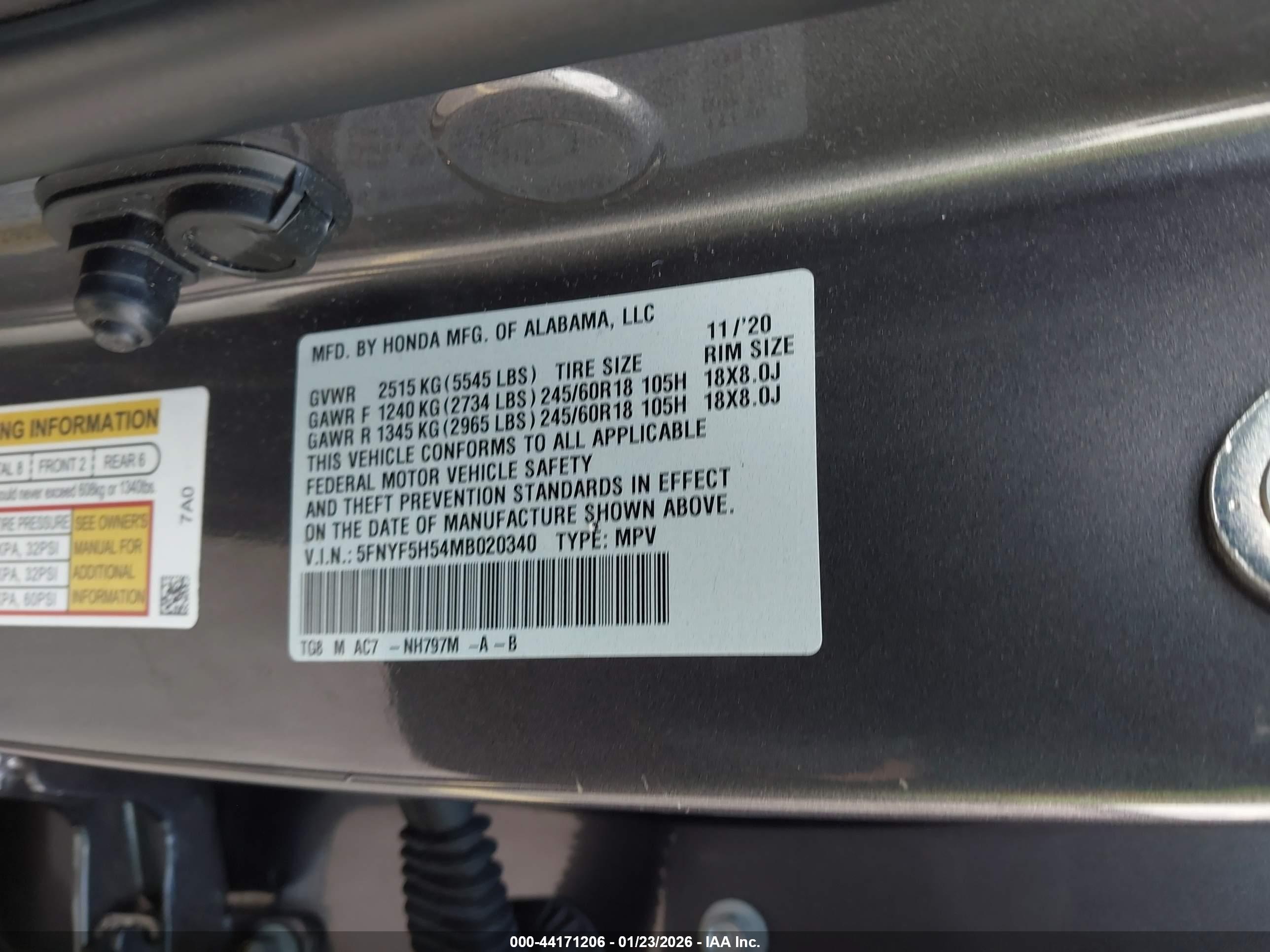 HONDA PILOT image 9
