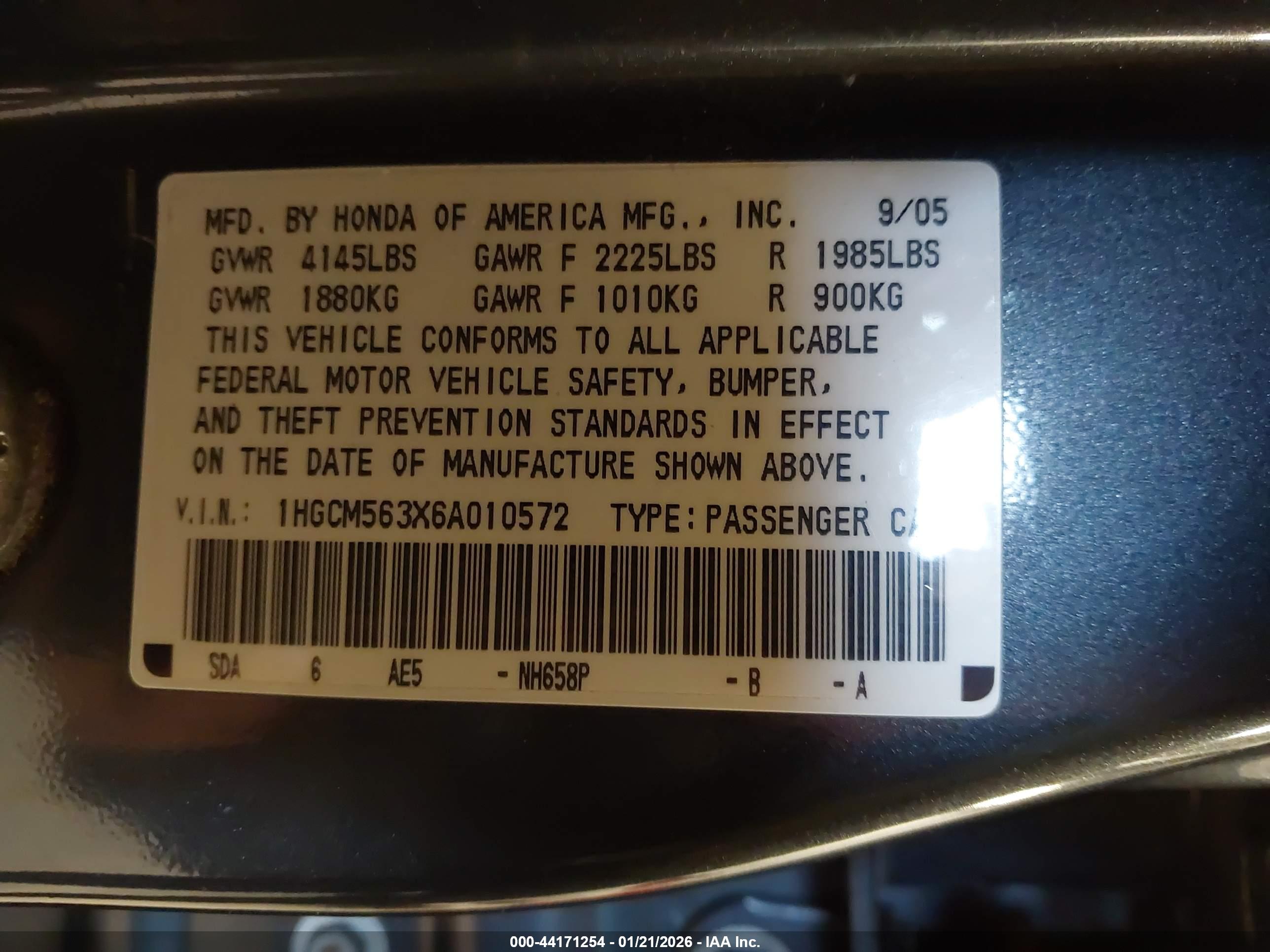 HONDA ACCORD image 9