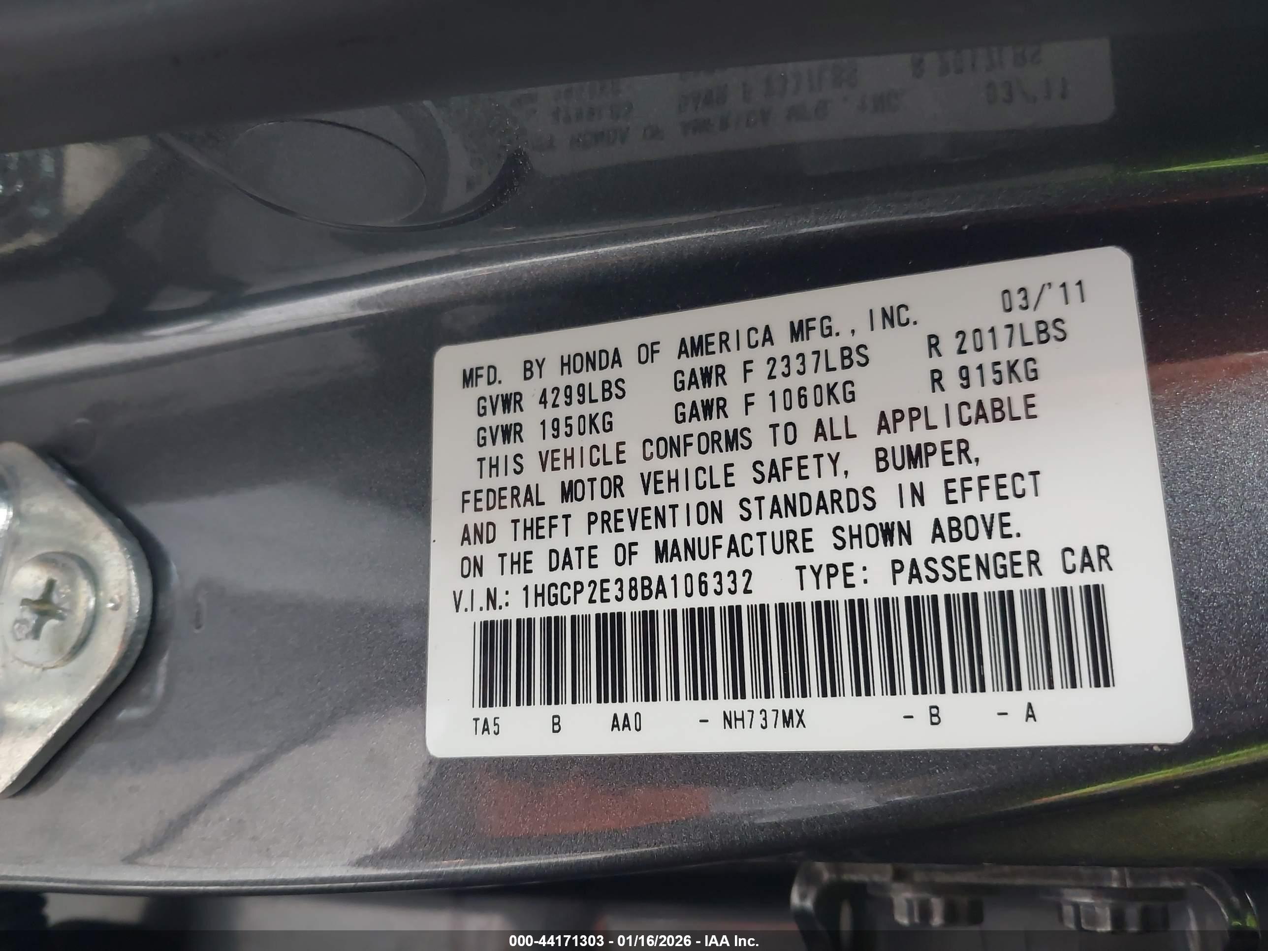 HONDA ACCORD image 9