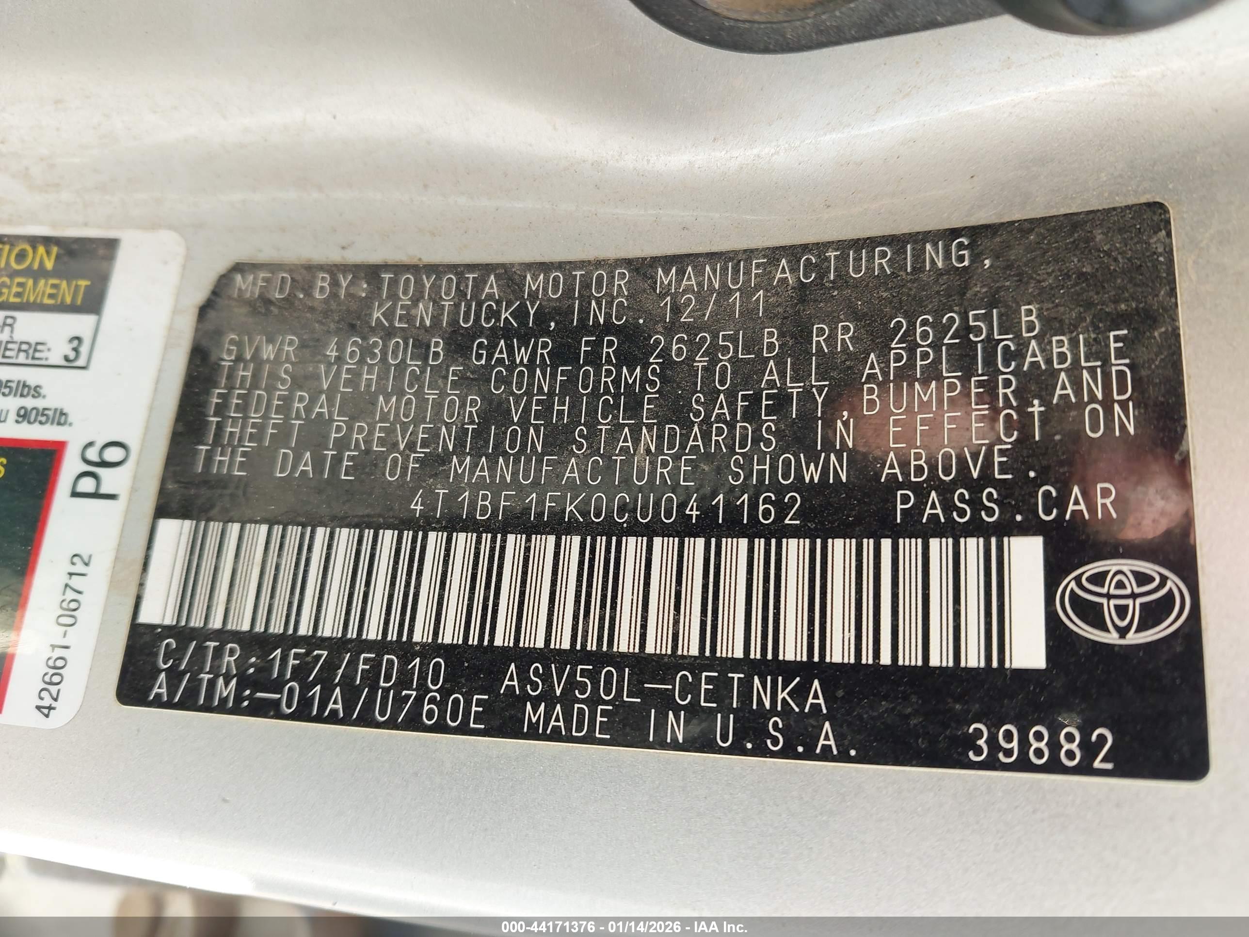 TOYOTA CAMRY image 9