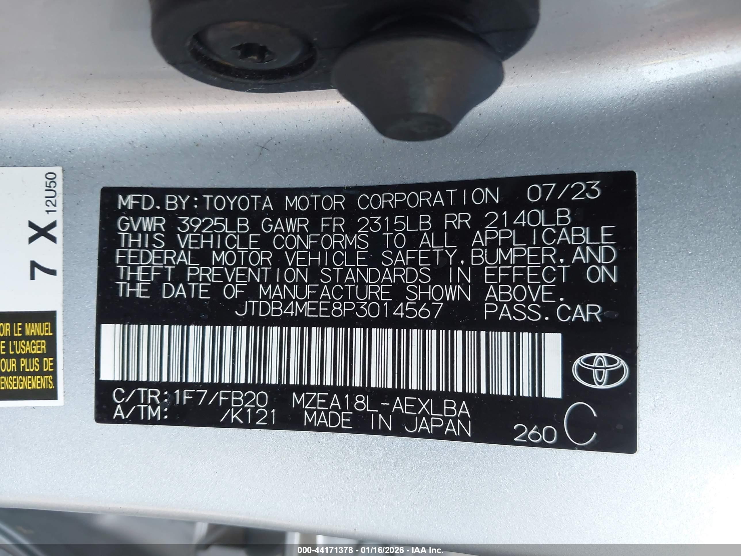 TOYOTA COROLLA image 9