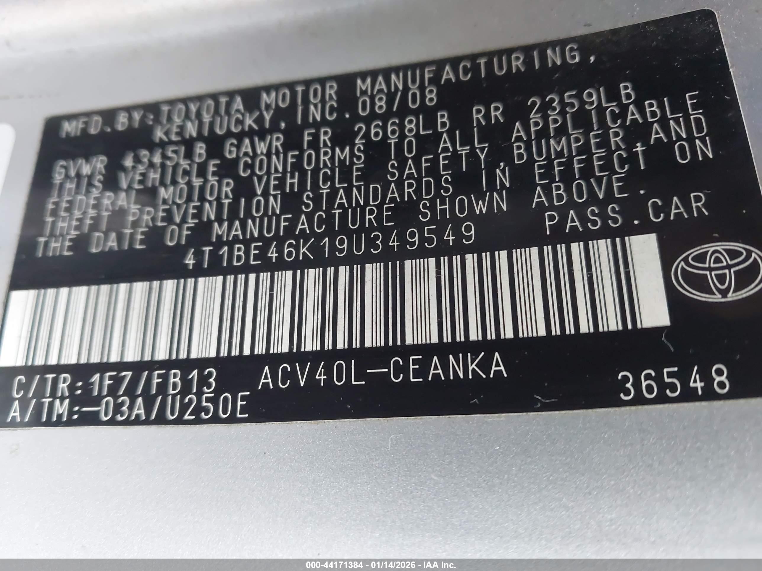 TOYOTA CAMRY image 9