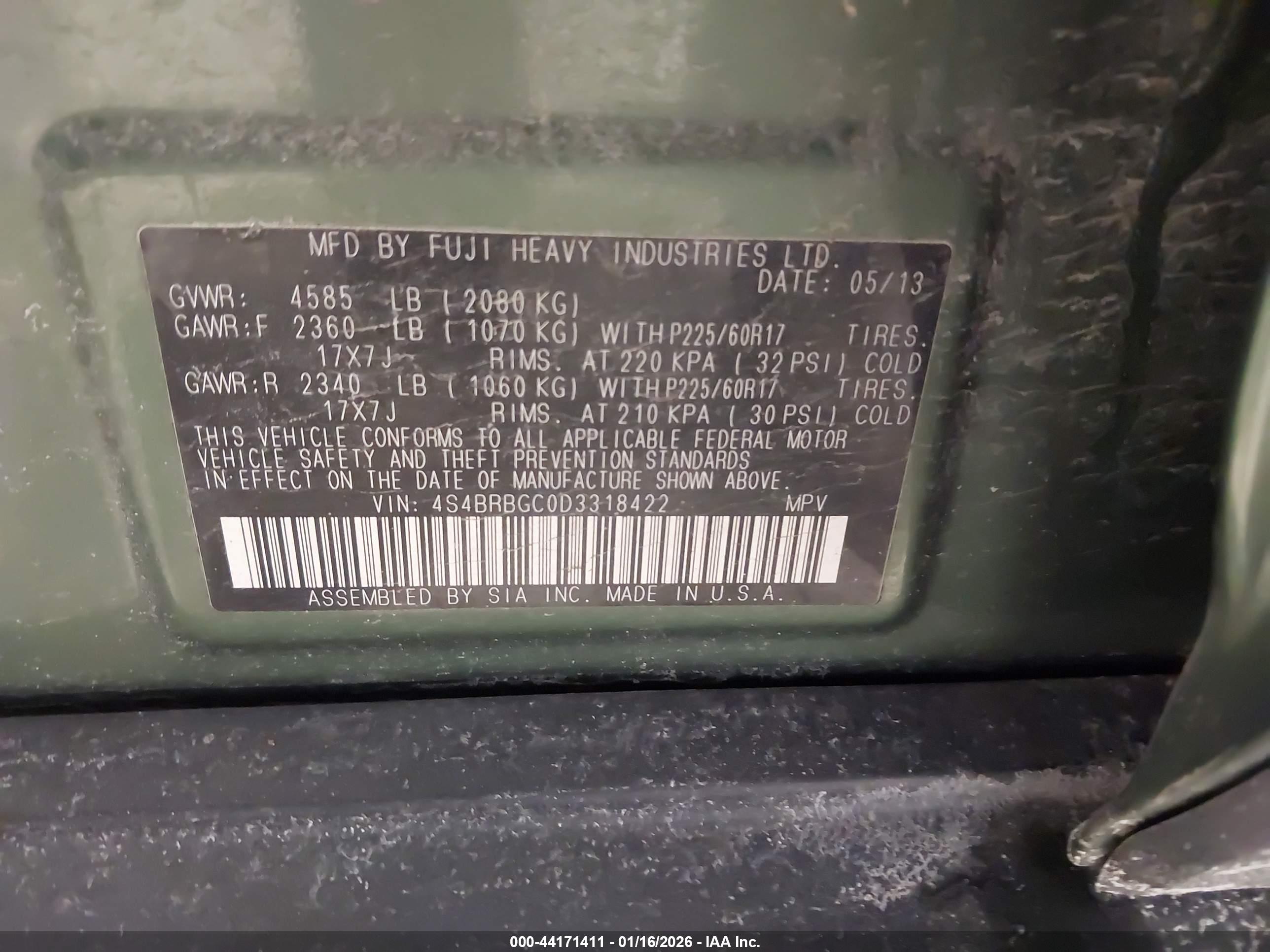 SUBARU OUTBACK image 9