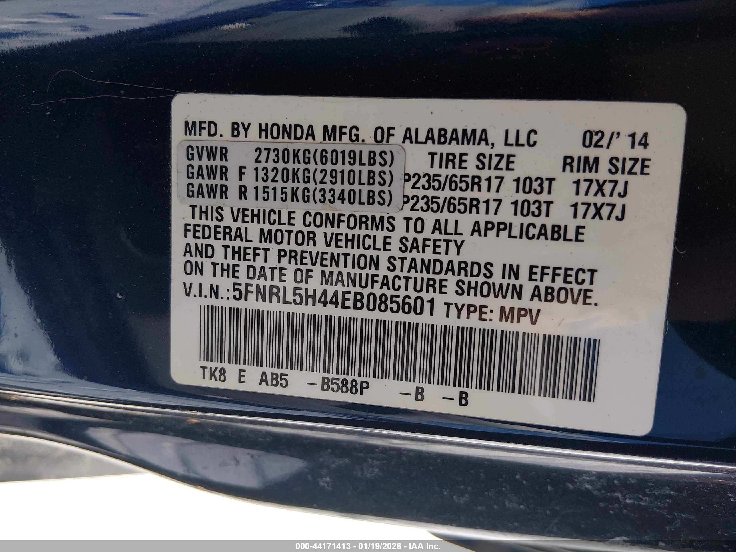 HONDA ODYSSEY image 9