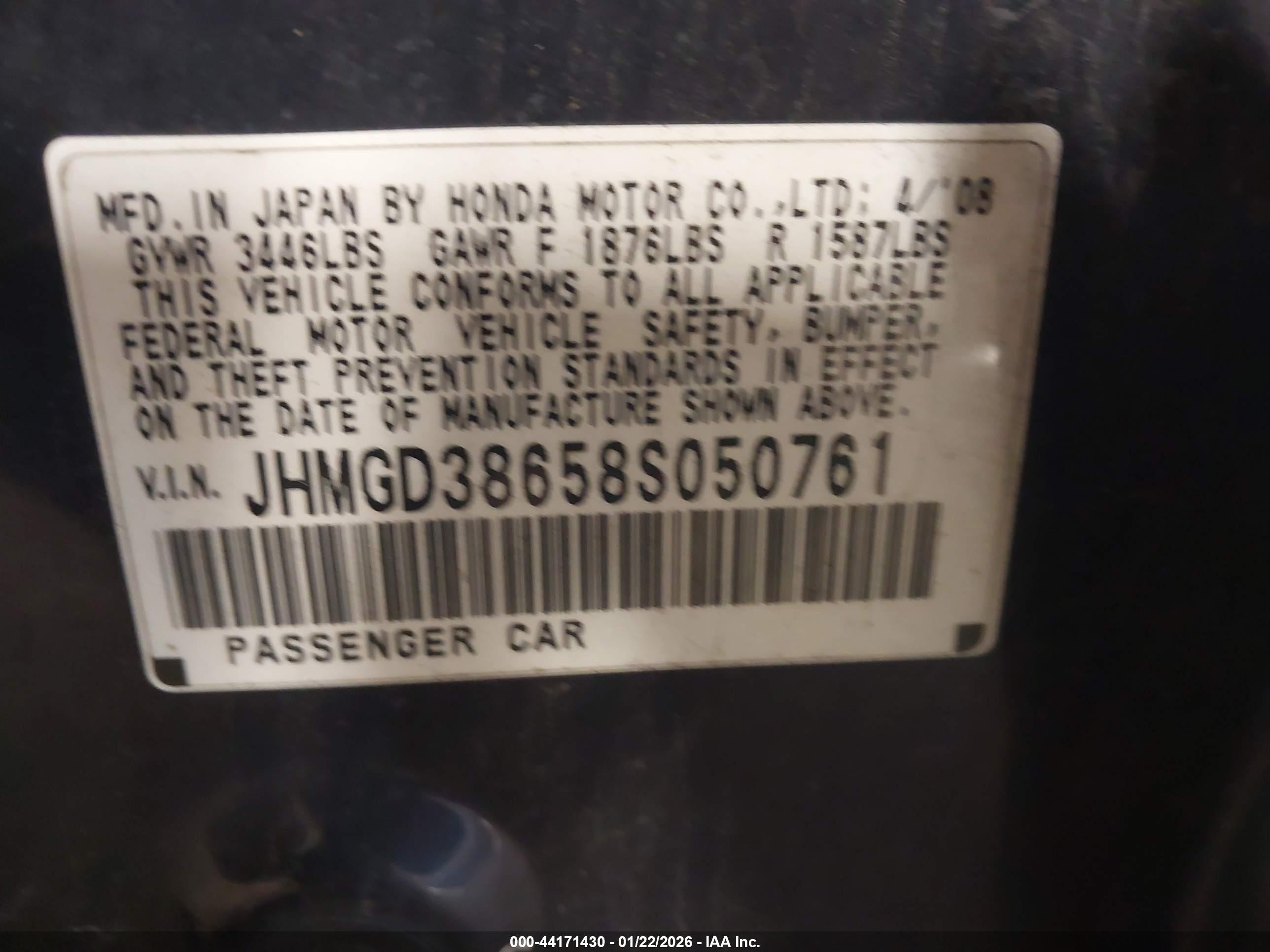 HONDA FIT image 9
