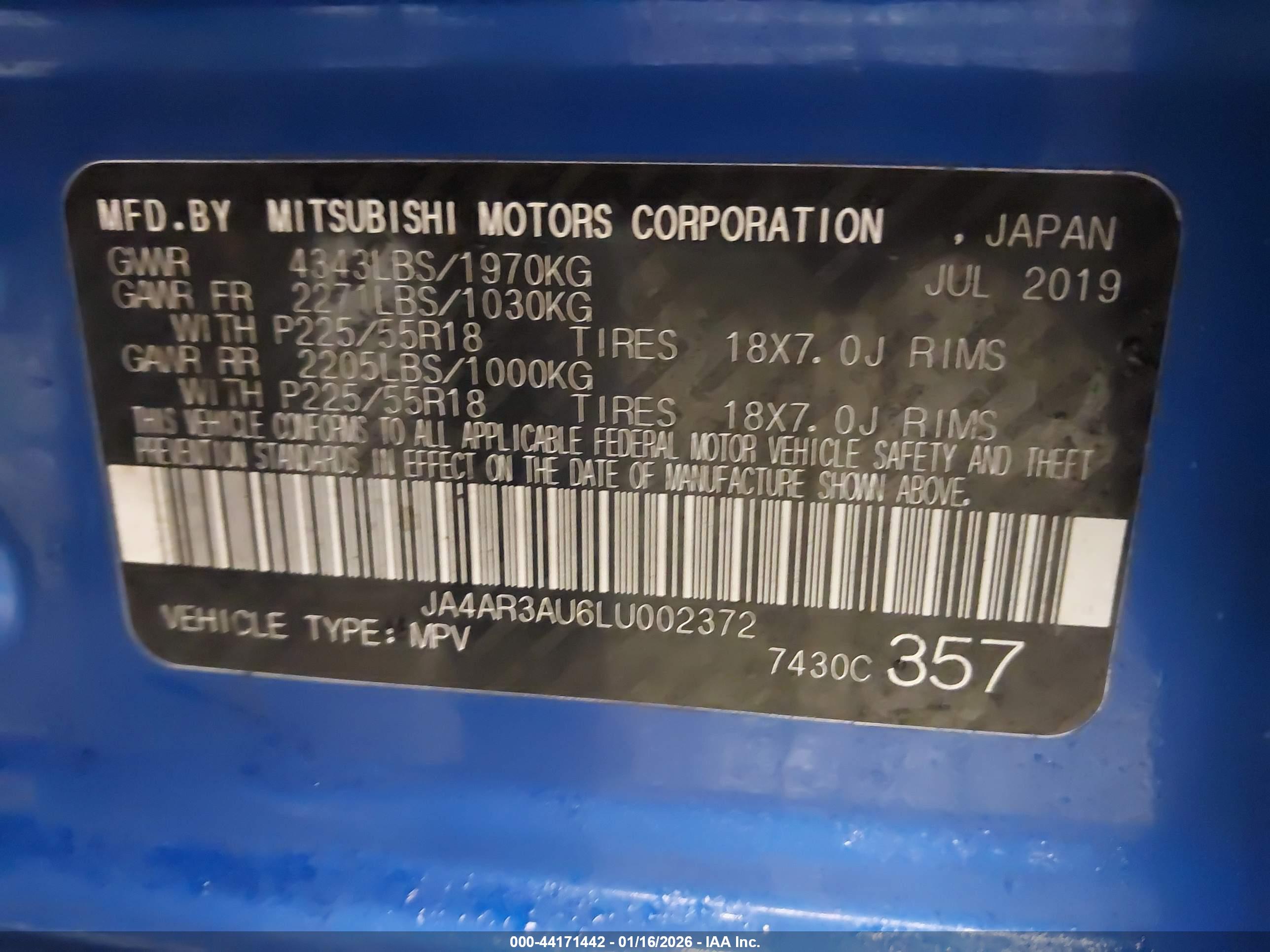 MITSUBISHI OUTLANDER image 9