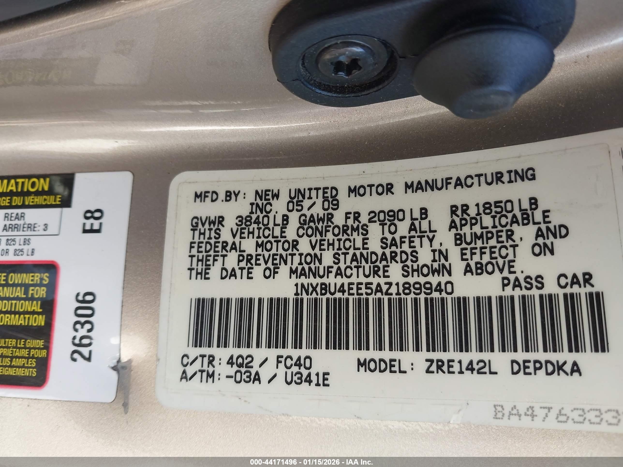 TOYOTA COROLLA image 9