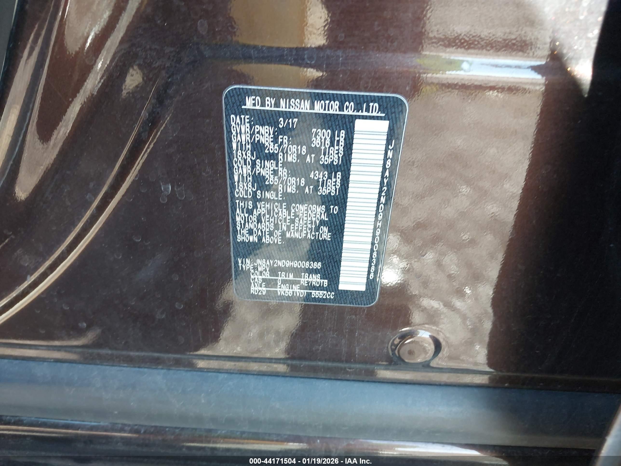 NISSAN ARMADA image 9